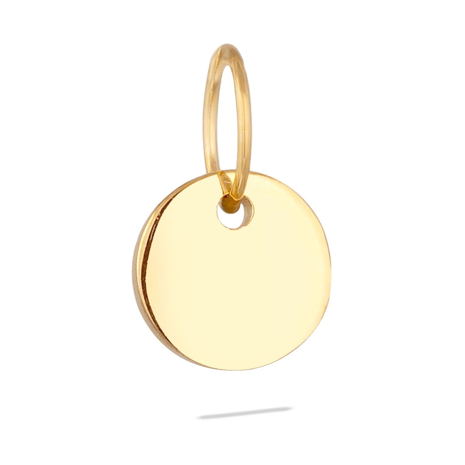 Gold - Elli PREMIUM | Gravur Anhänger | Plättchen | 585 Gelbgold