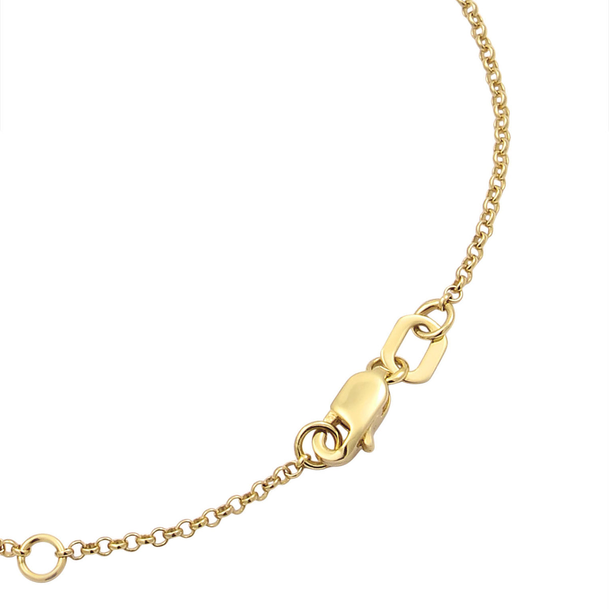 Gold - Elli PREMIUM | Gravur Armband | Plättchen | 375 Gelbgold