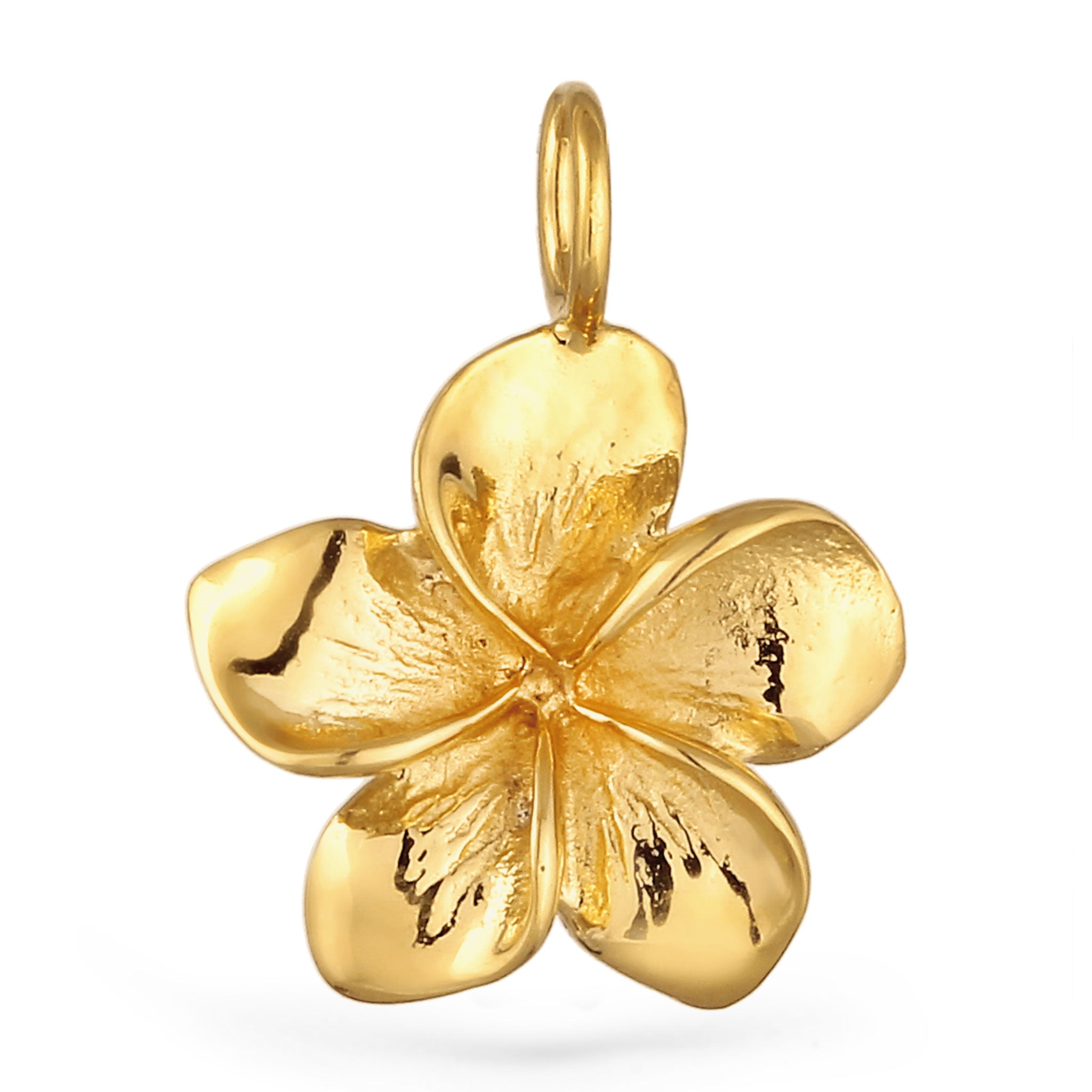 Gold - Elli | Anhänger Frangipani | 925 Sterling Silber vergoldet