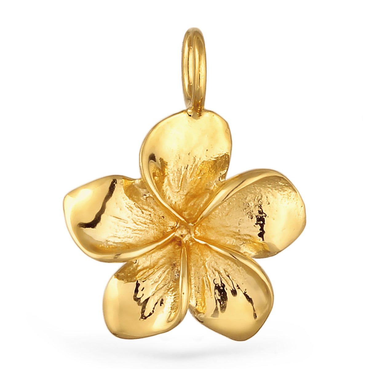 Gold - Elli | Anhänger Frangipani | 925 Sterling Silber vergoldet