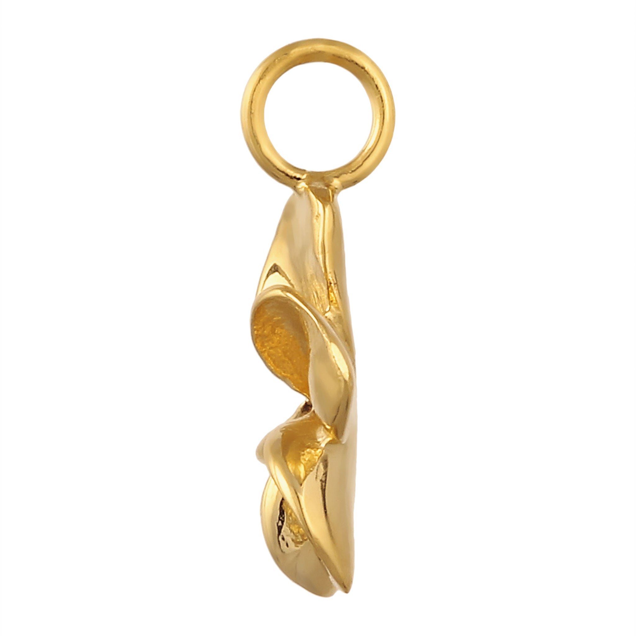 Gold - Elli | Anhänger Frangipani | 925 Sterling Silber vergoldet
