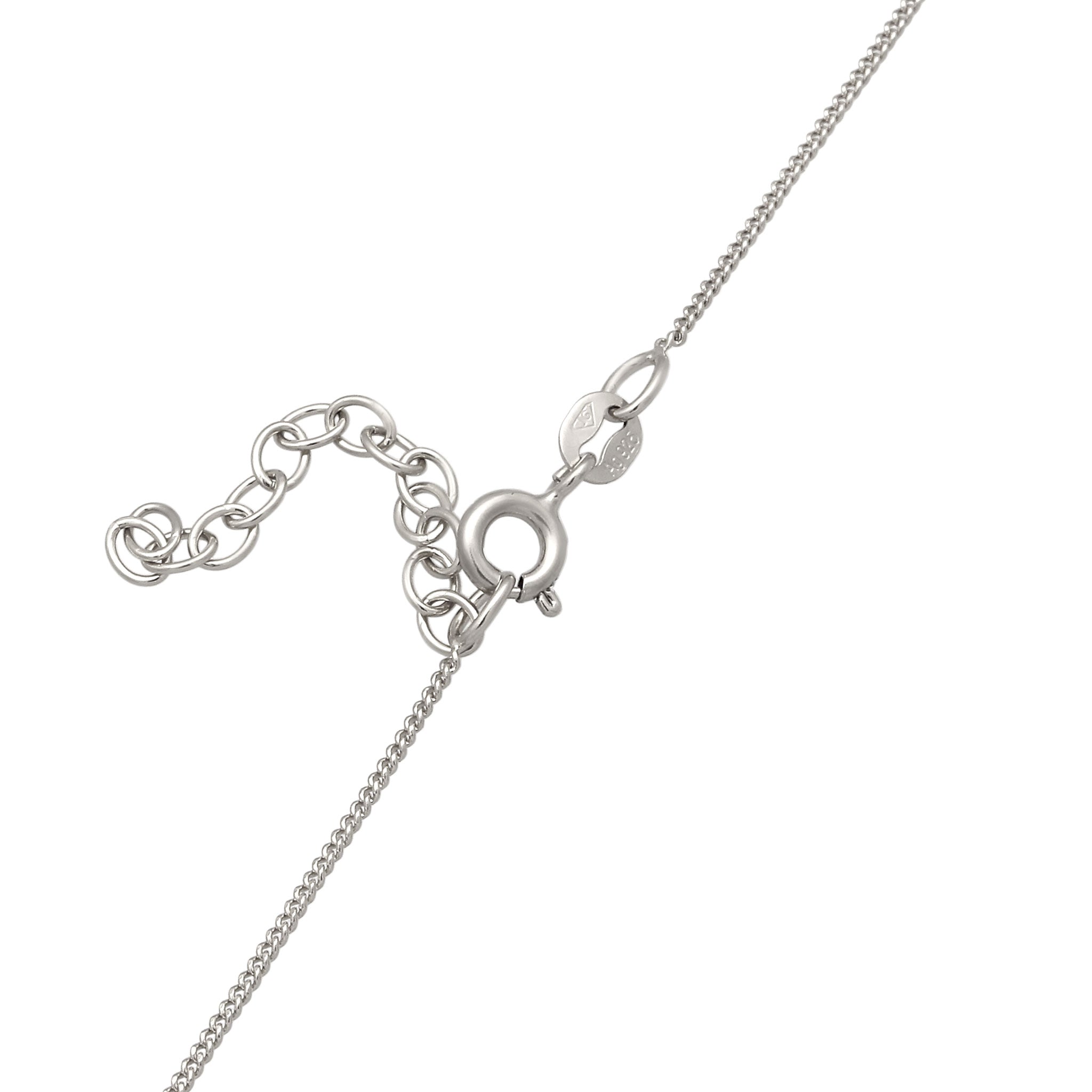 Silber - Elli | Choker Schleife | Zirkonia (Weiß) | 925 Sterling Silber