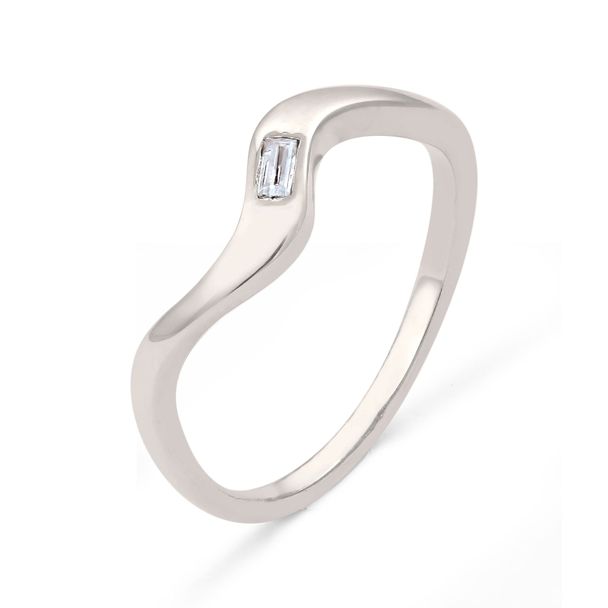 Silber - Elli PREMIUM | Ring | Topas (Weiß) | 925 Sterling Silber