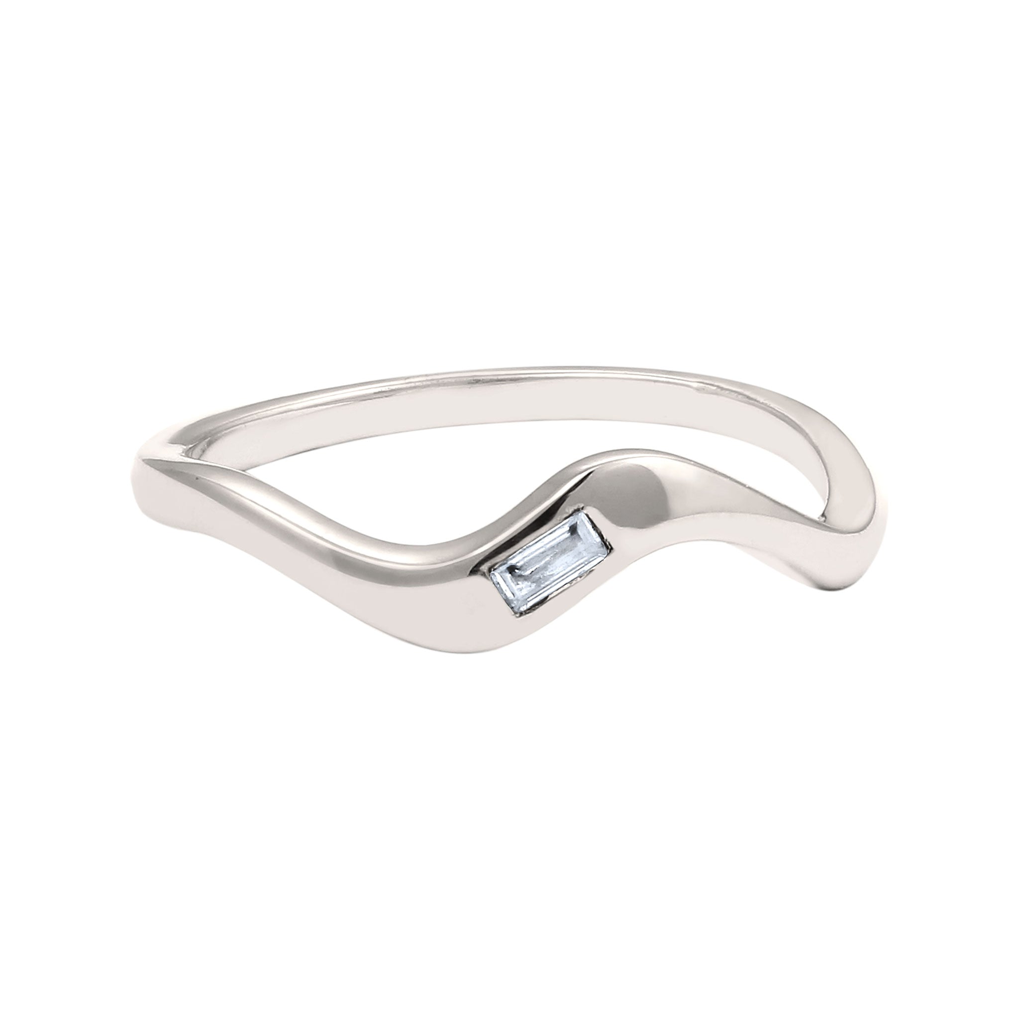 Silber - Elli PREMIUM | Ring | Topas (Weiß) | 925 Sterling Silber