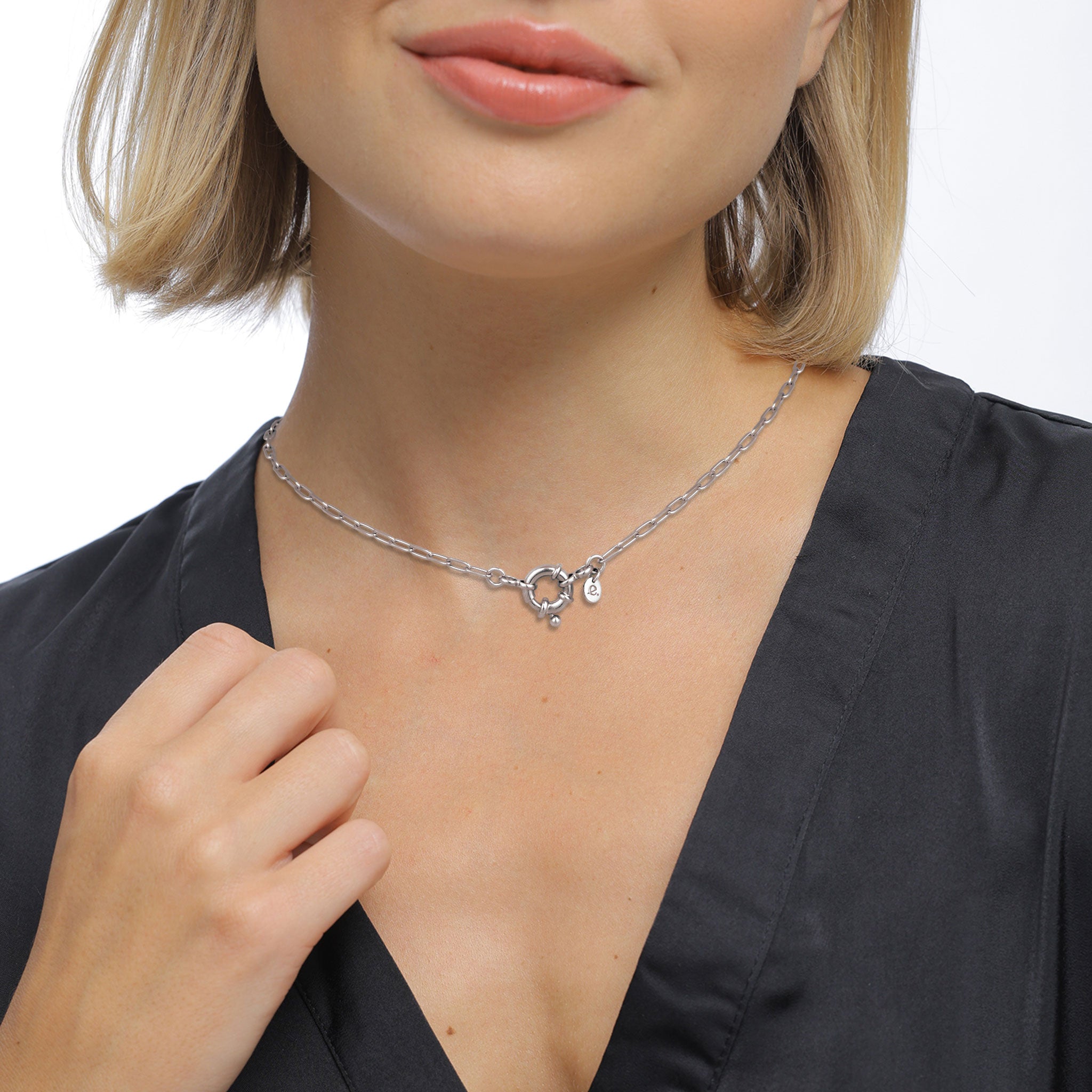 Silber - Elli | Glieder-Halskette | 925 Sterling Silber