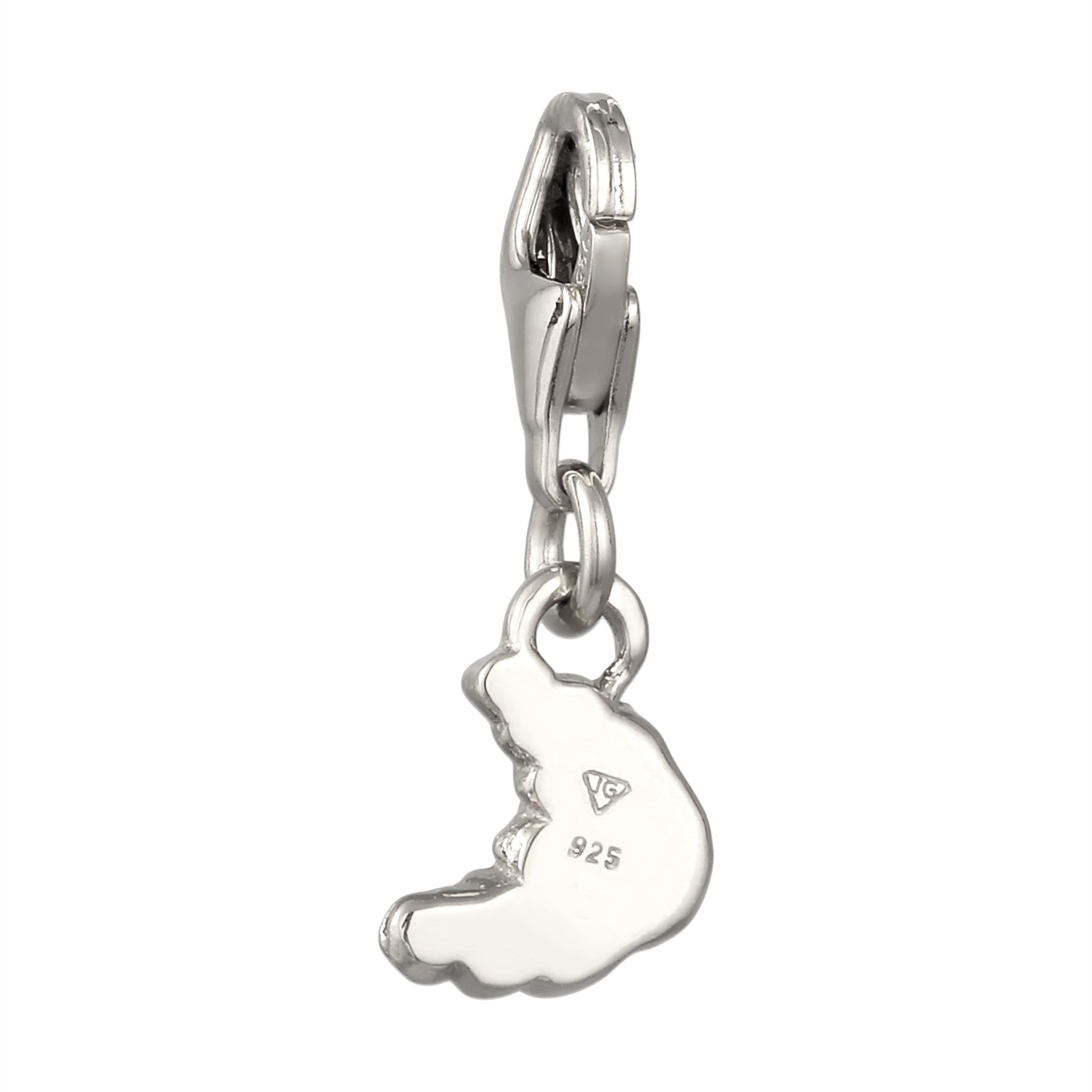 Silber - Elli | Charm Croissant | 925 Sterling Silber