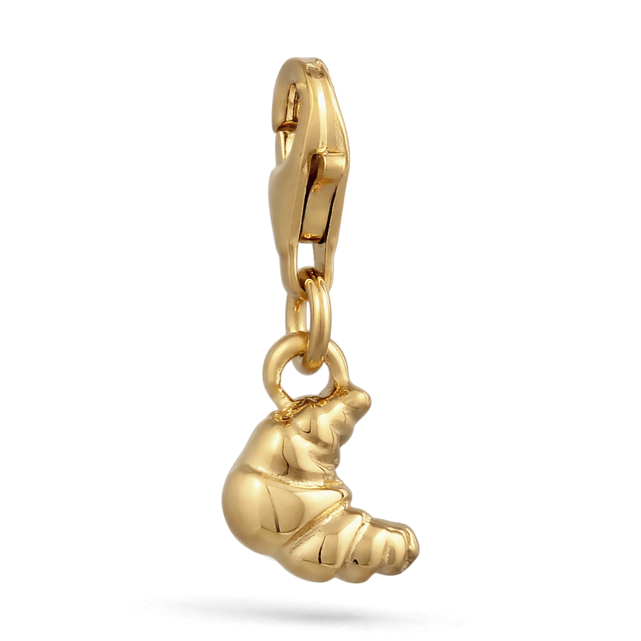 Gold - Elli | Charm Croissant | 925 Sterling Silber vergoldet