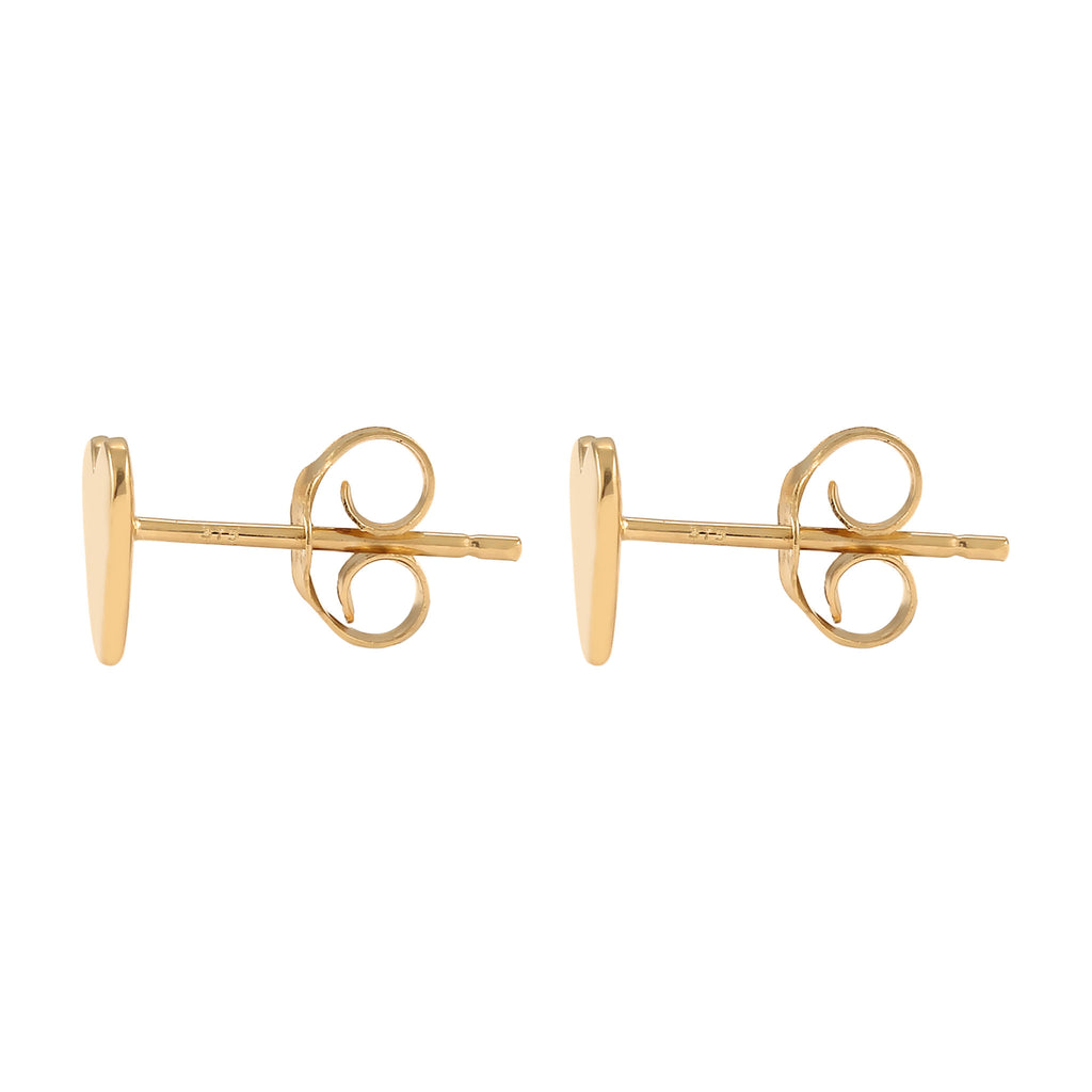 Gold - Elli PREMIUM | Ohrstecker Herz | 375 Gelbgold