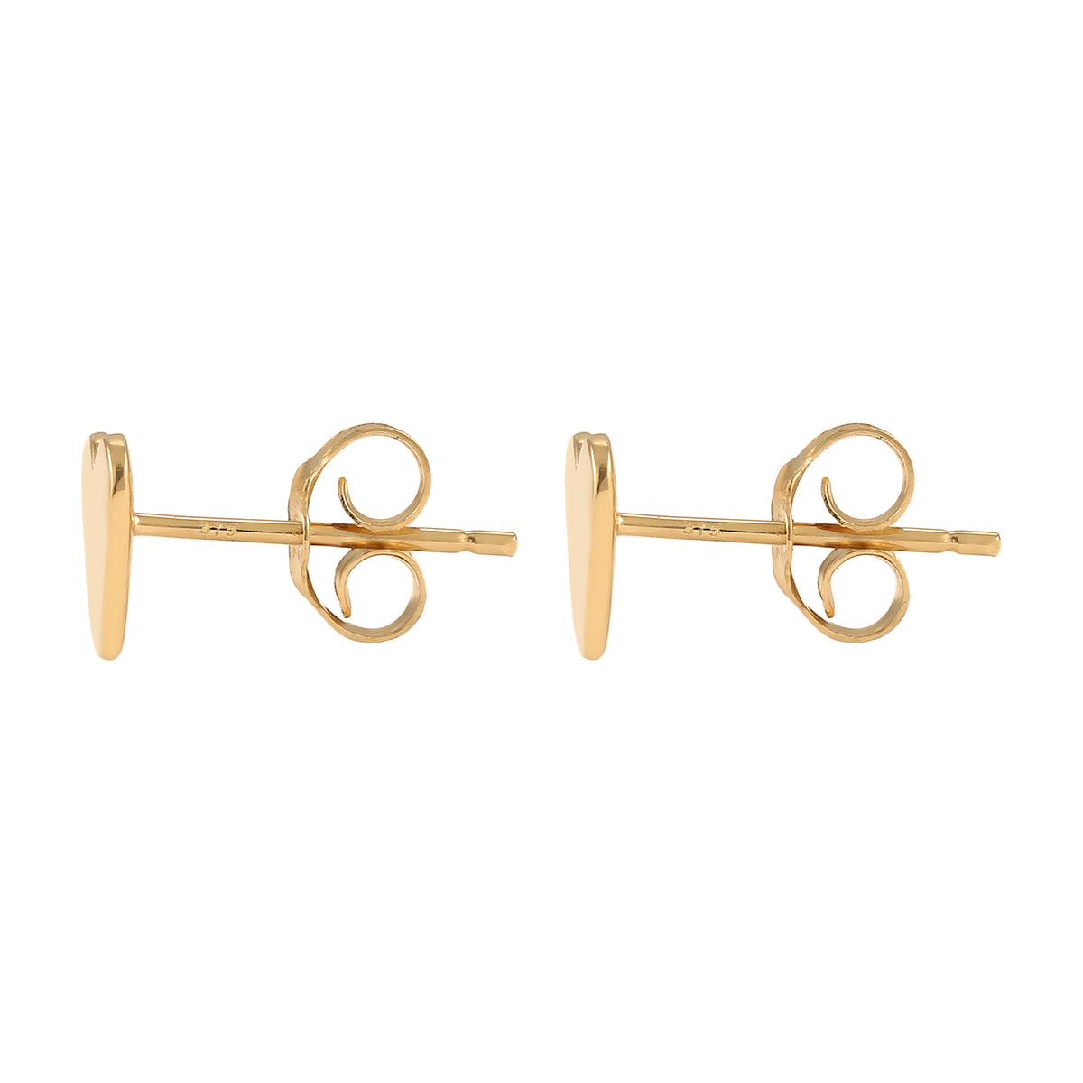 Gold - Elli PREMIUM | Ohrstecker Herz | 375 Gelbgold