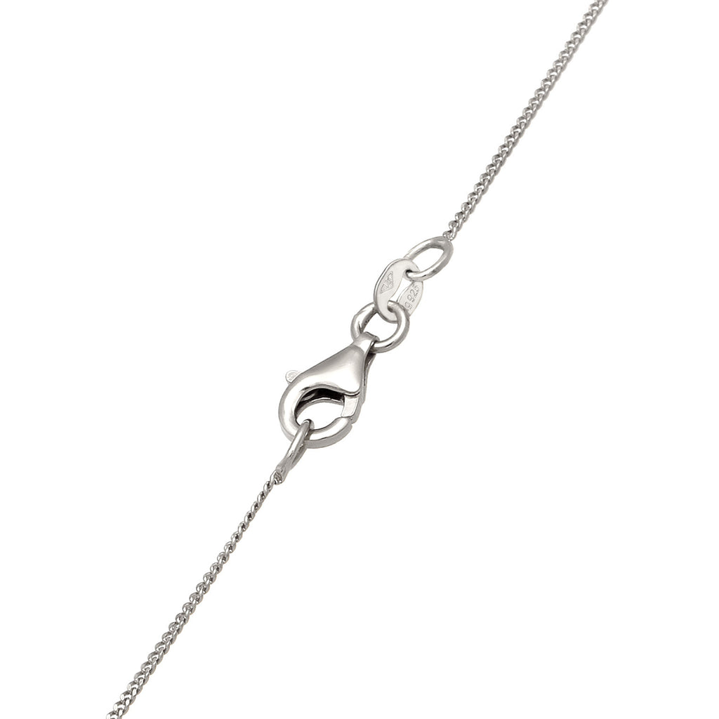 Silber - Elli | Halskette Tropfen | Mit Kristallen von Swarovski® (Hellgrün) & Synthetische Perle | 925 Sterling Silber