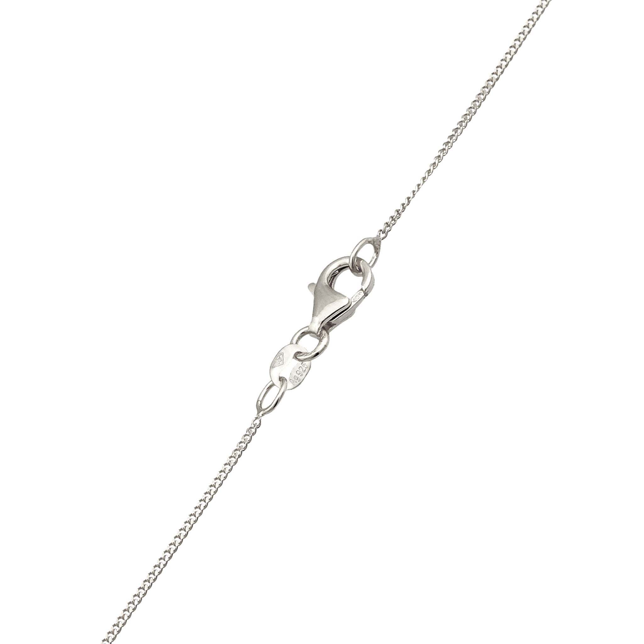 Silber - Elli | Halskette Kleeblatt Anhänger | 925 Sterling Silber