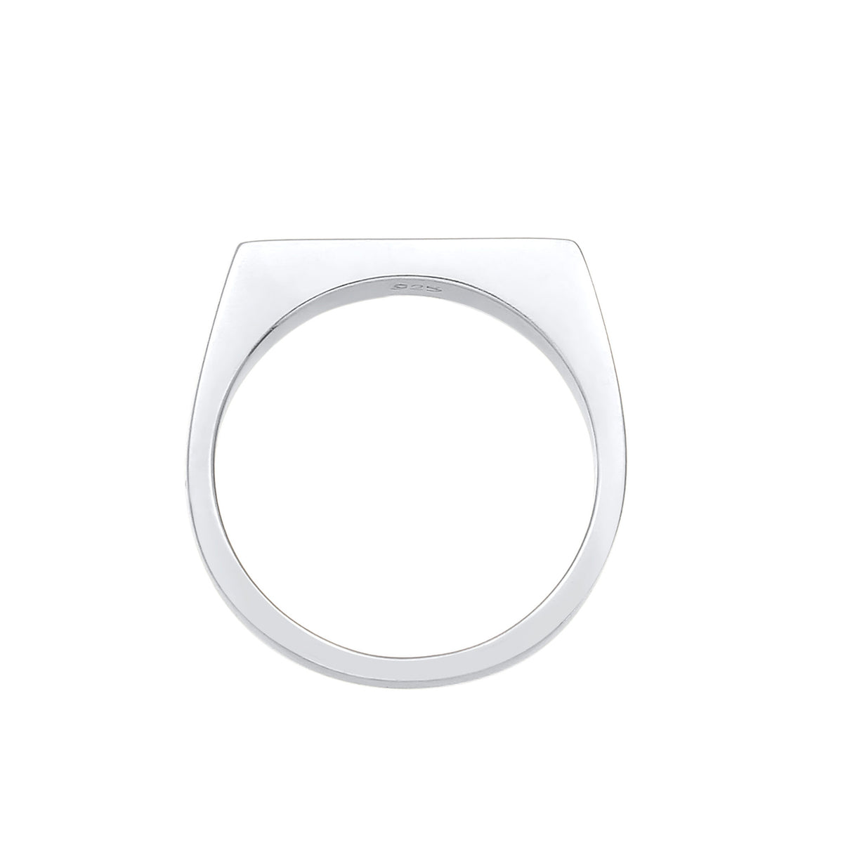 Silber - Elli | Siegelring Filigran | Gravur Platte | 925 Sterling Silber