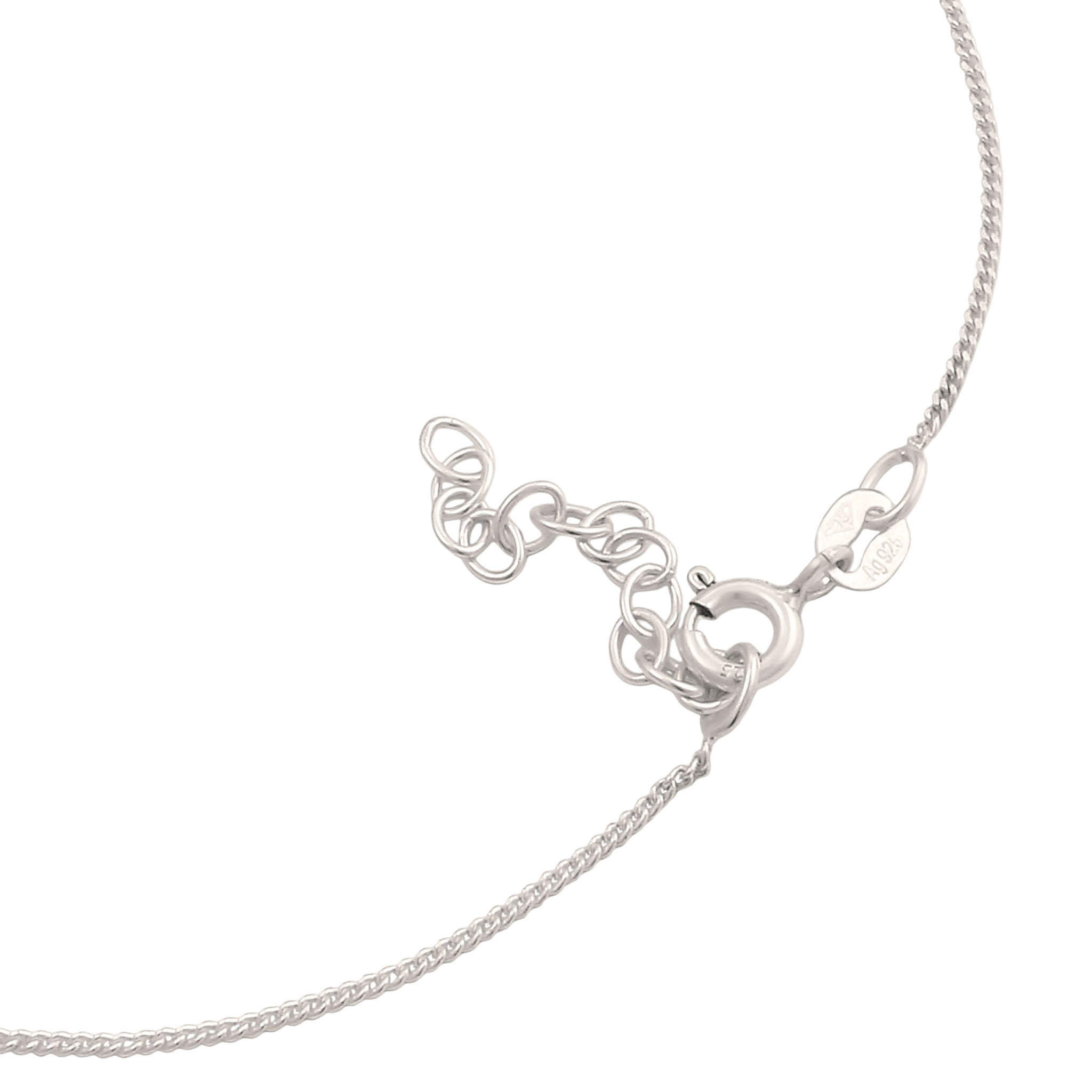Silber - Elli | Fußkettchen Evil Eye Bead | 925 Sterling Silber
