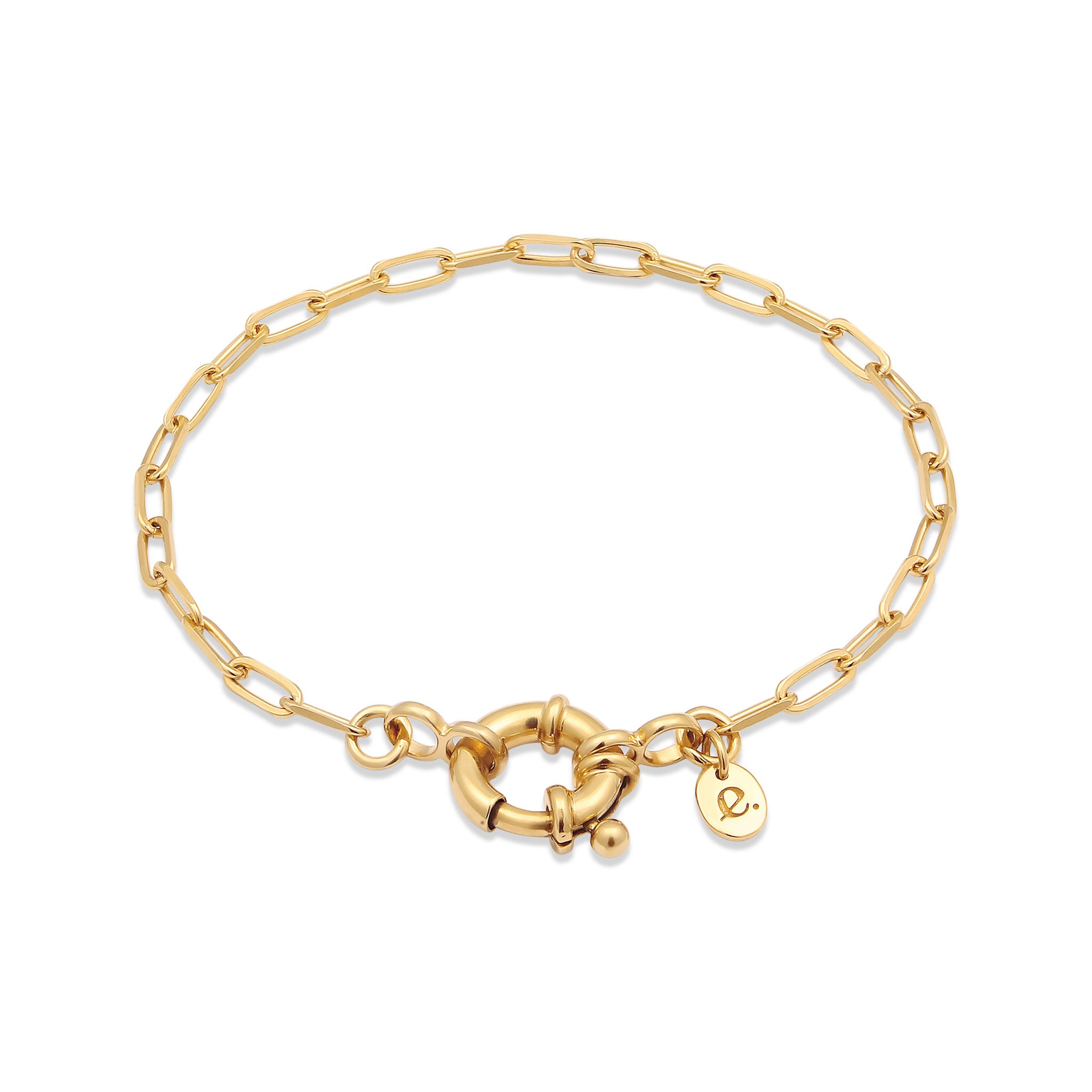 Gold - Elli PREMIUM | Glieder-Armband | 925 Sterling Silber vergoldet