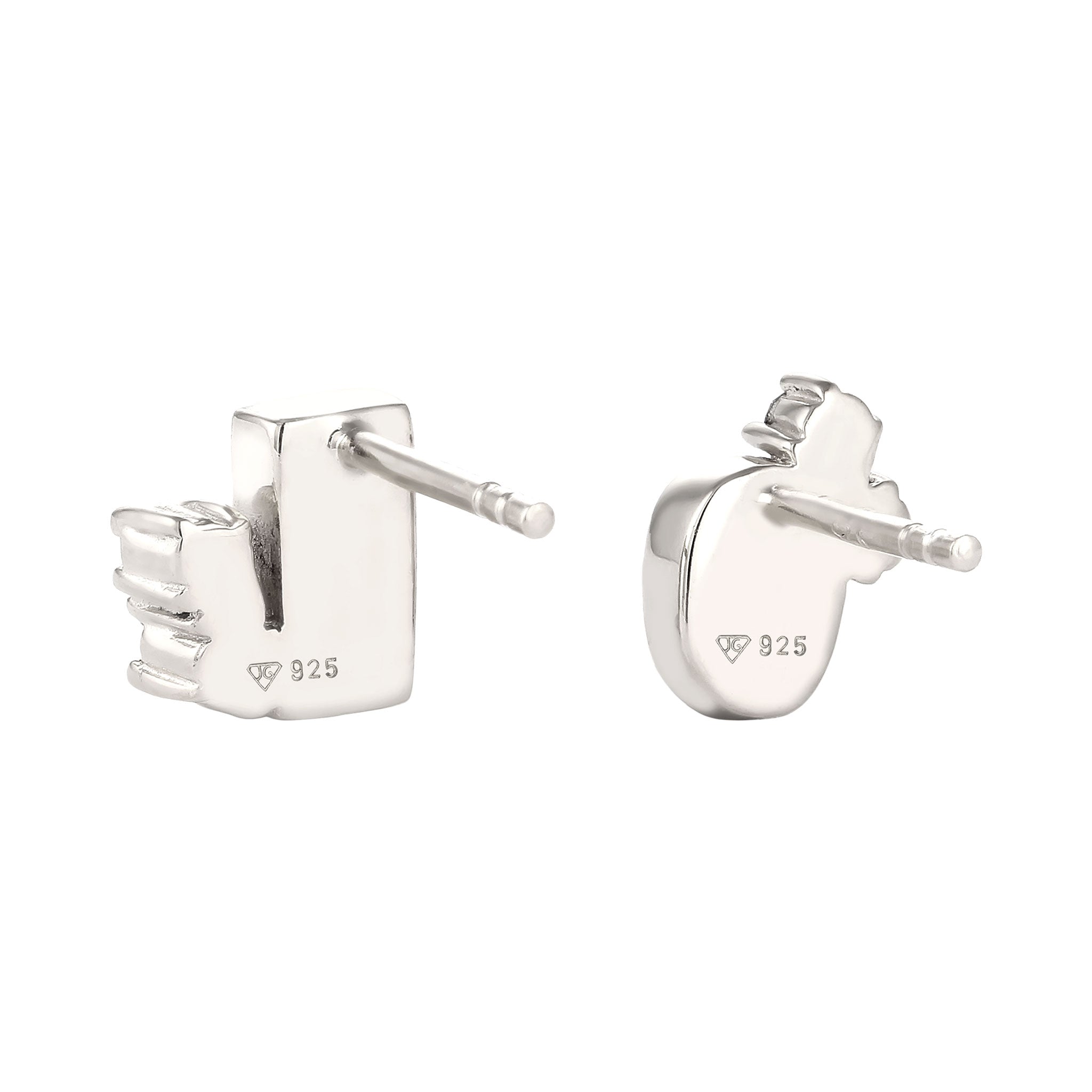 Silber - Elli | Ohrstecker | Mit Kristallen von Swarovski® (Rosa & Blau & Grün) | 925 Sterling Silber