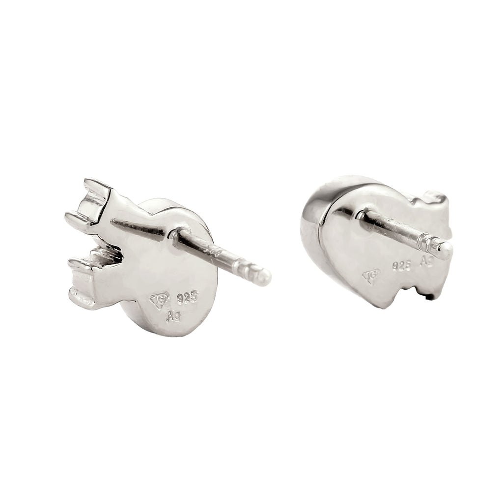 Silber - Elli | Ohrstecker Oval | Mit Kristallen von Swarovski® (Pink & Hellgrün & Blau) | 925 Sterling Silber