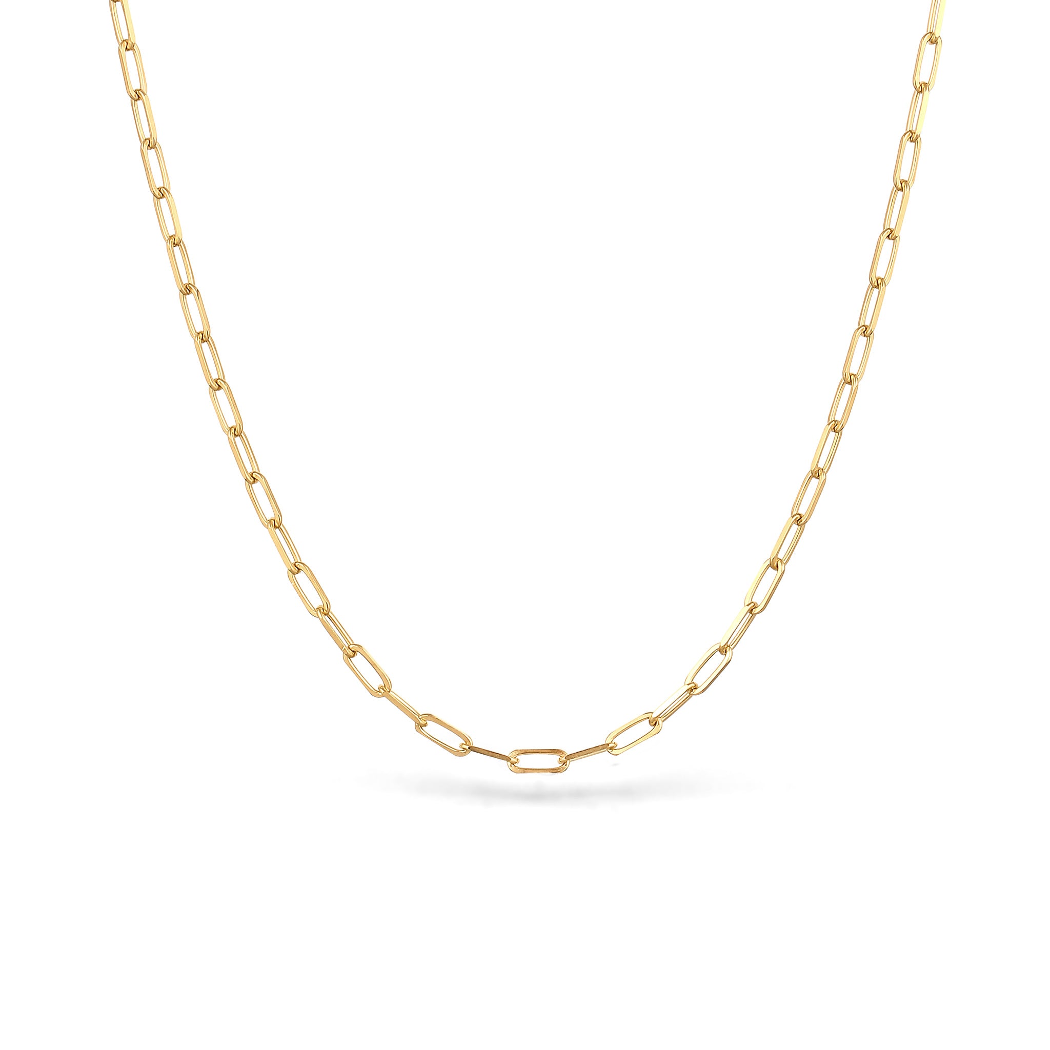 Gold - Nenalina | Glieder-Halskette | 925 Sterling Silber vergoldet