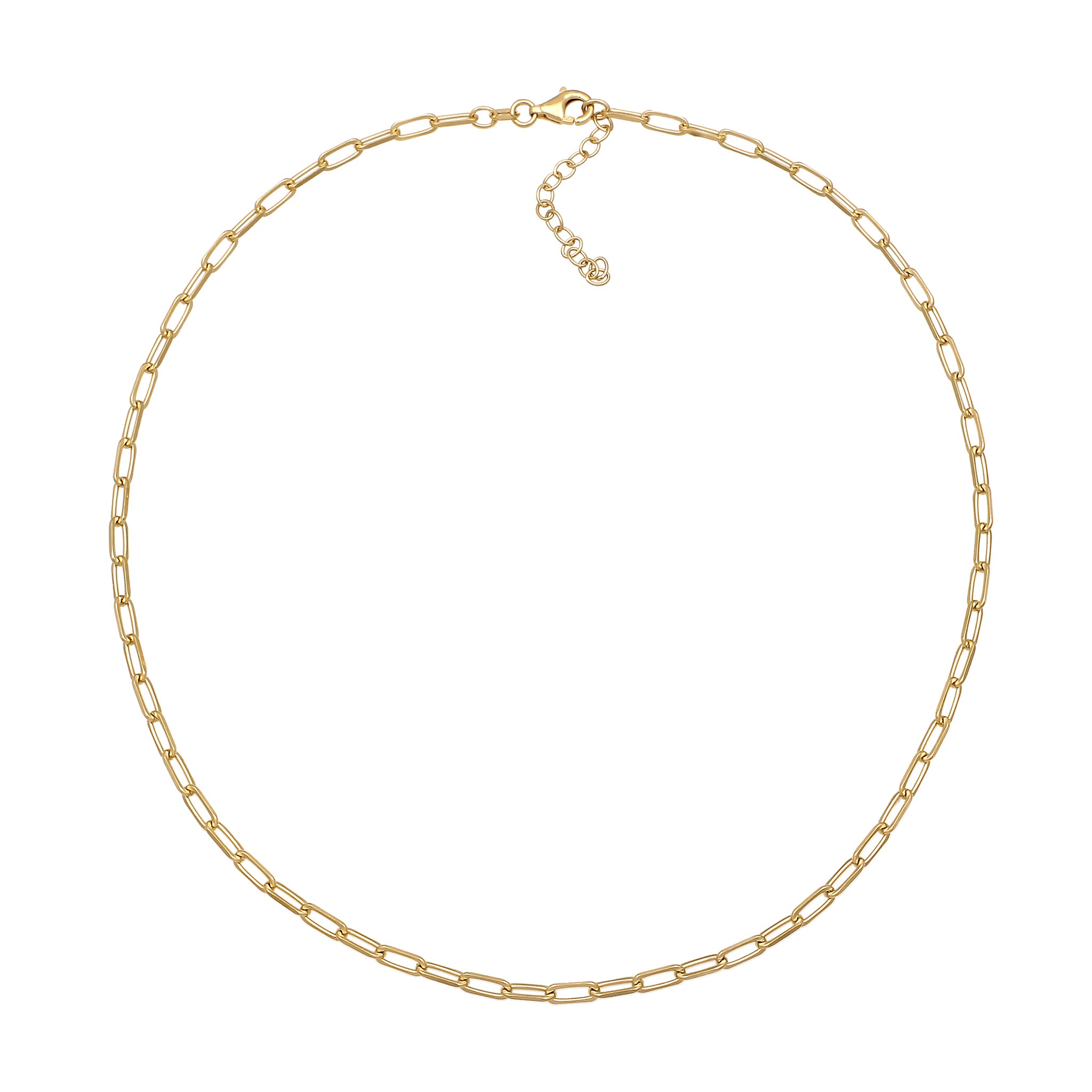 Gold - Nenalina | Glieder-Halskette | 925 Sterling Silber vergoldet