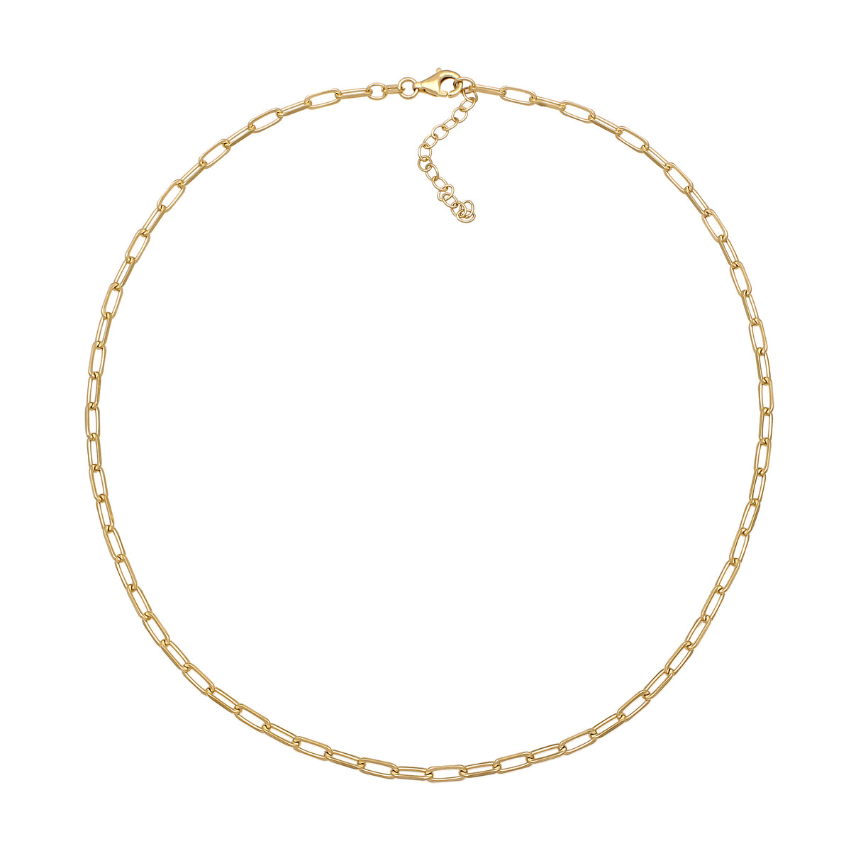 Gold - Nenalina | Glieder-Halskette | 925 Sterling Silber vergoldet