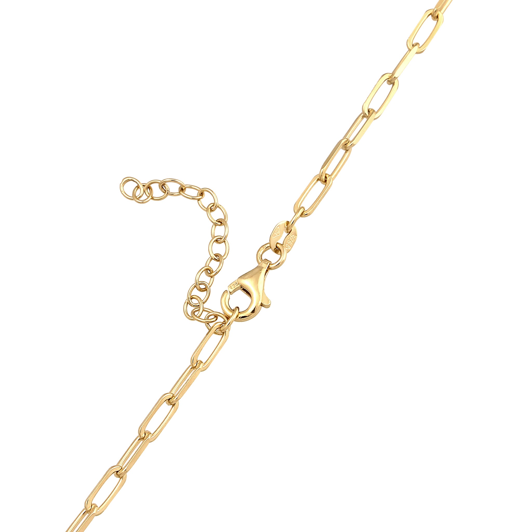 Gold - Nenalina | Glieder-Halskette | 925 Sterling Silber vergoldet
