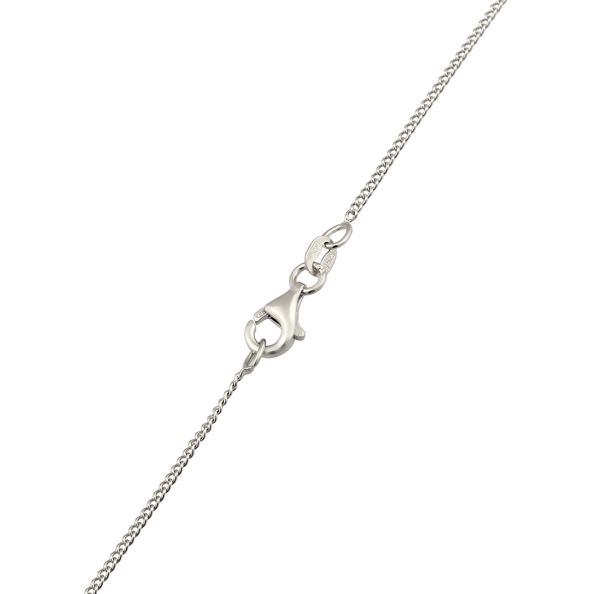 Silber - Elli | Halskette Tropfen | Glas Kristalle (Pink & Hellgrün & Blau) | 925 Sterling Silber