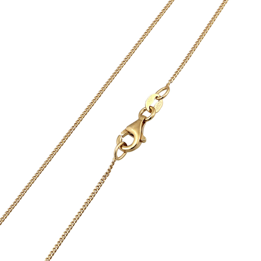 Gold - Elli | Halskette Rechteck | Mit Kristallen von Swarovski® (Pink & Blau) | 925 Sterling Silber vergoldet