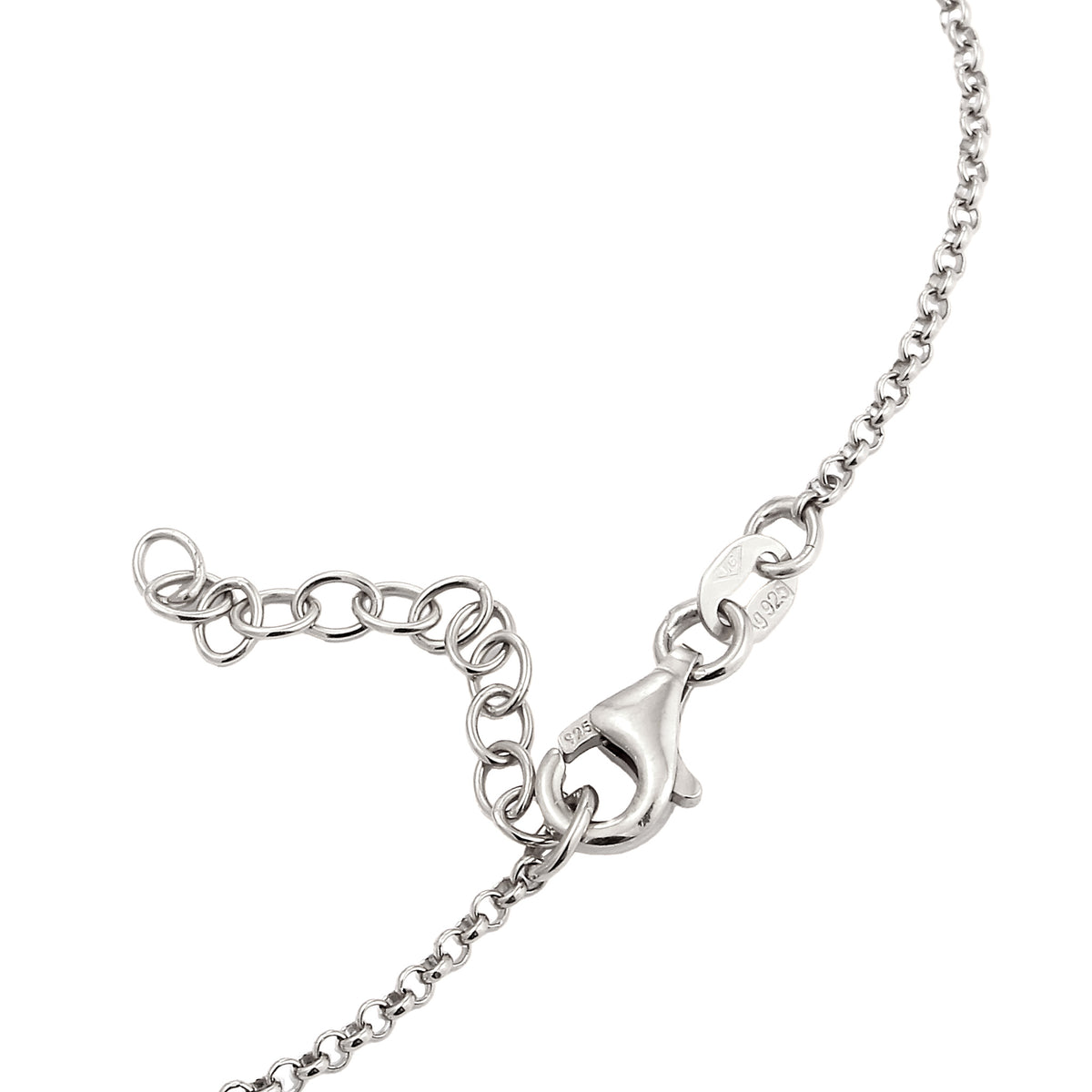 Silber - Elli | Fußkettchen Plättchen | 925 Sterling Silber