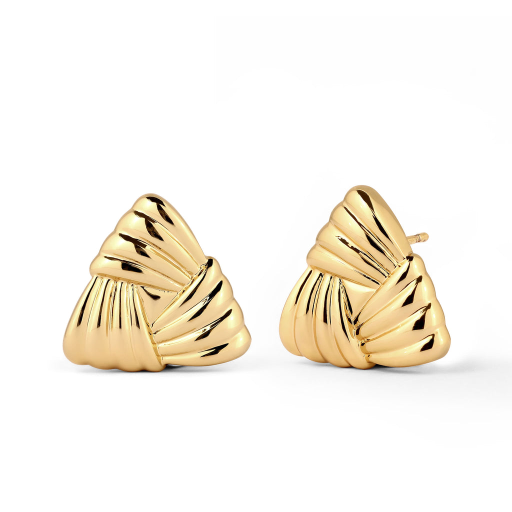 Gold - Elli | Ohrstecker Dreieck | Messing