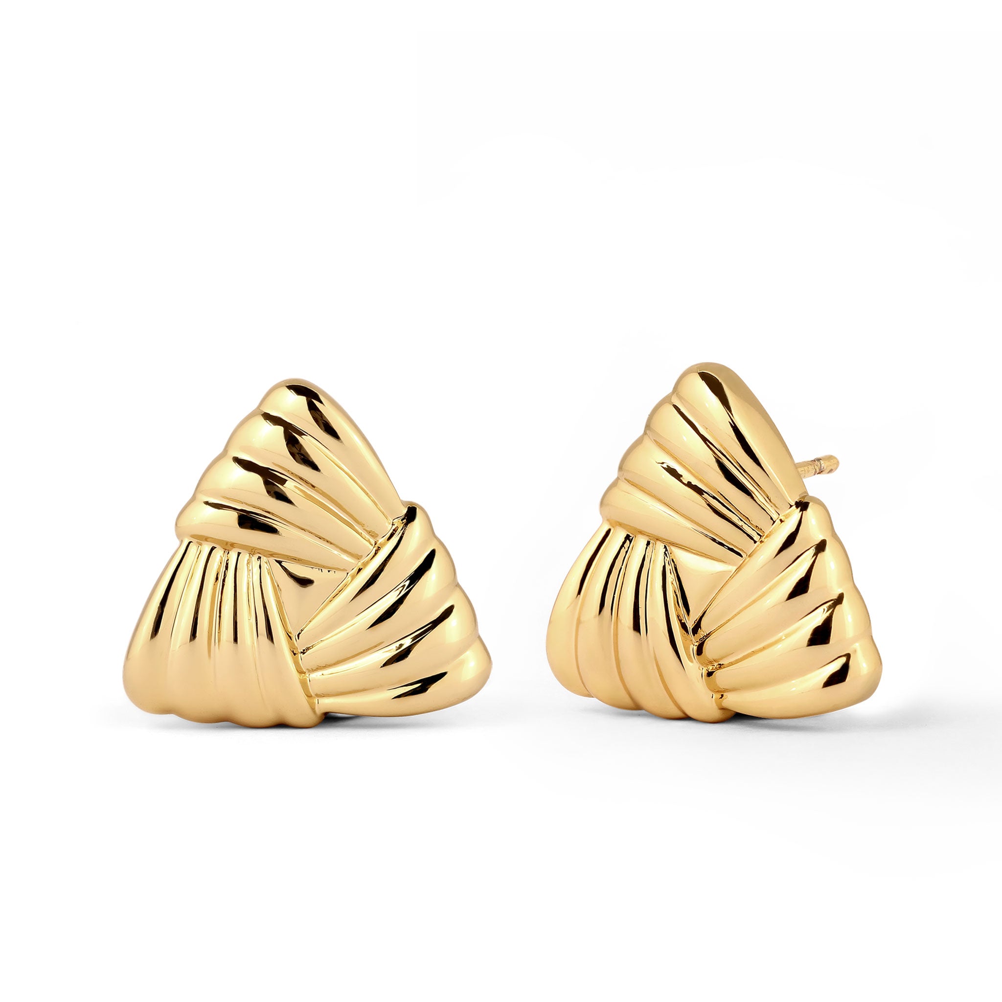 Gold - Elli | Ohrstecker Dreieck | Messing
