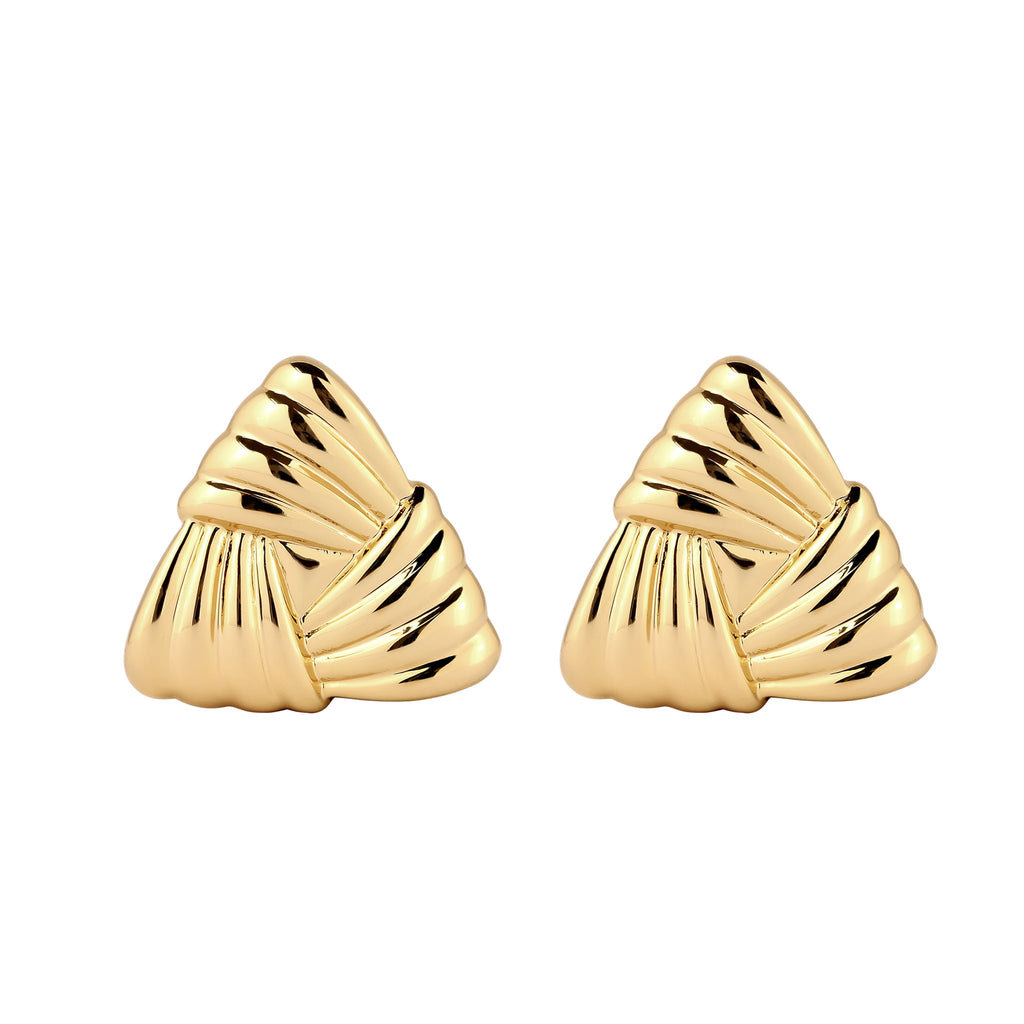 Gold - Elli | Ohrstecker Dreieck | Messing