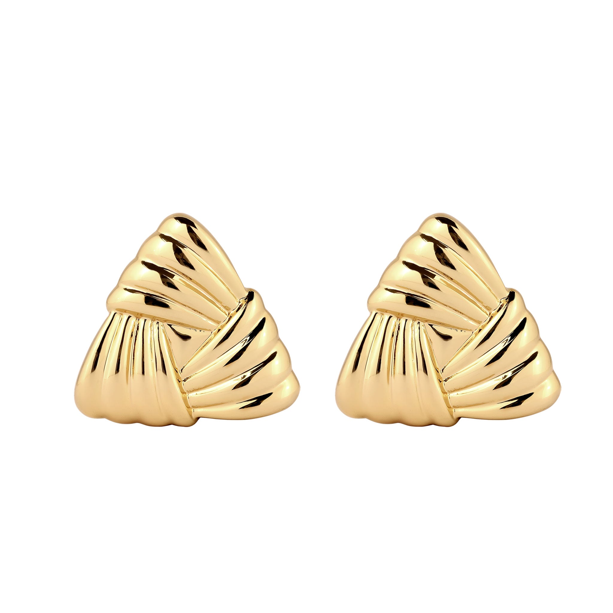 Gold - Elli | Ohrstecker Dreieck | Messing