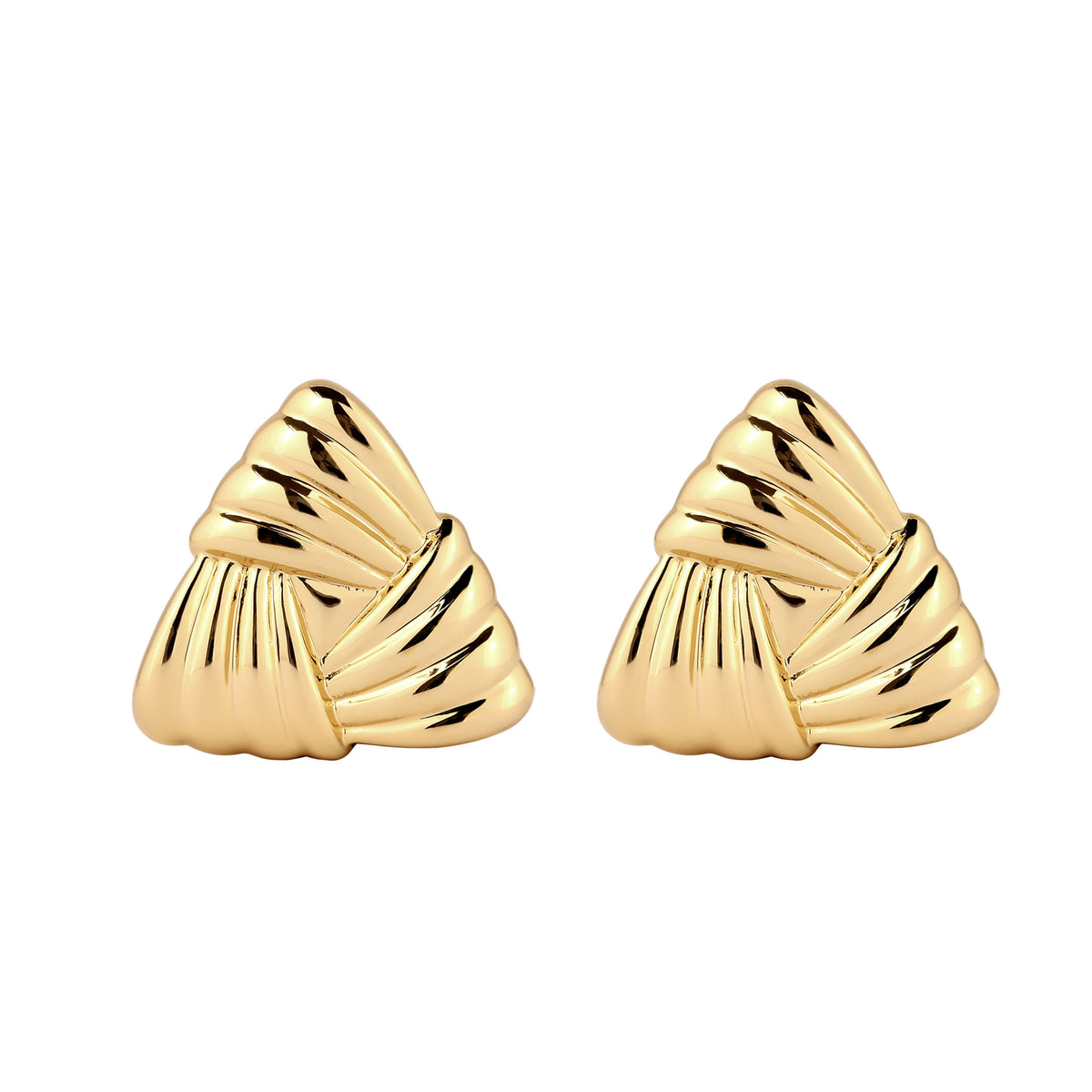 Gold - Elli | Ohrstecker Dreieck | Messing