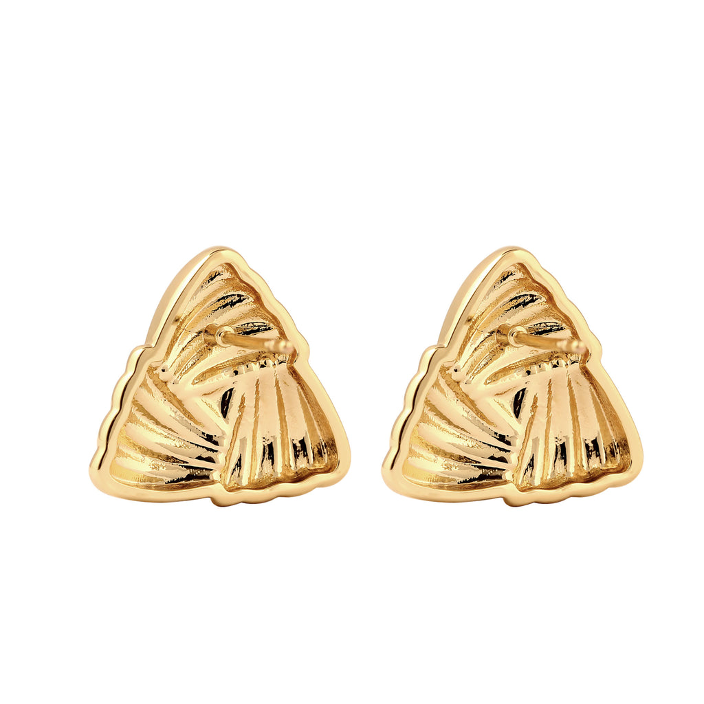 Gold - Elli | Ohrstecker Dreieck | Messing
