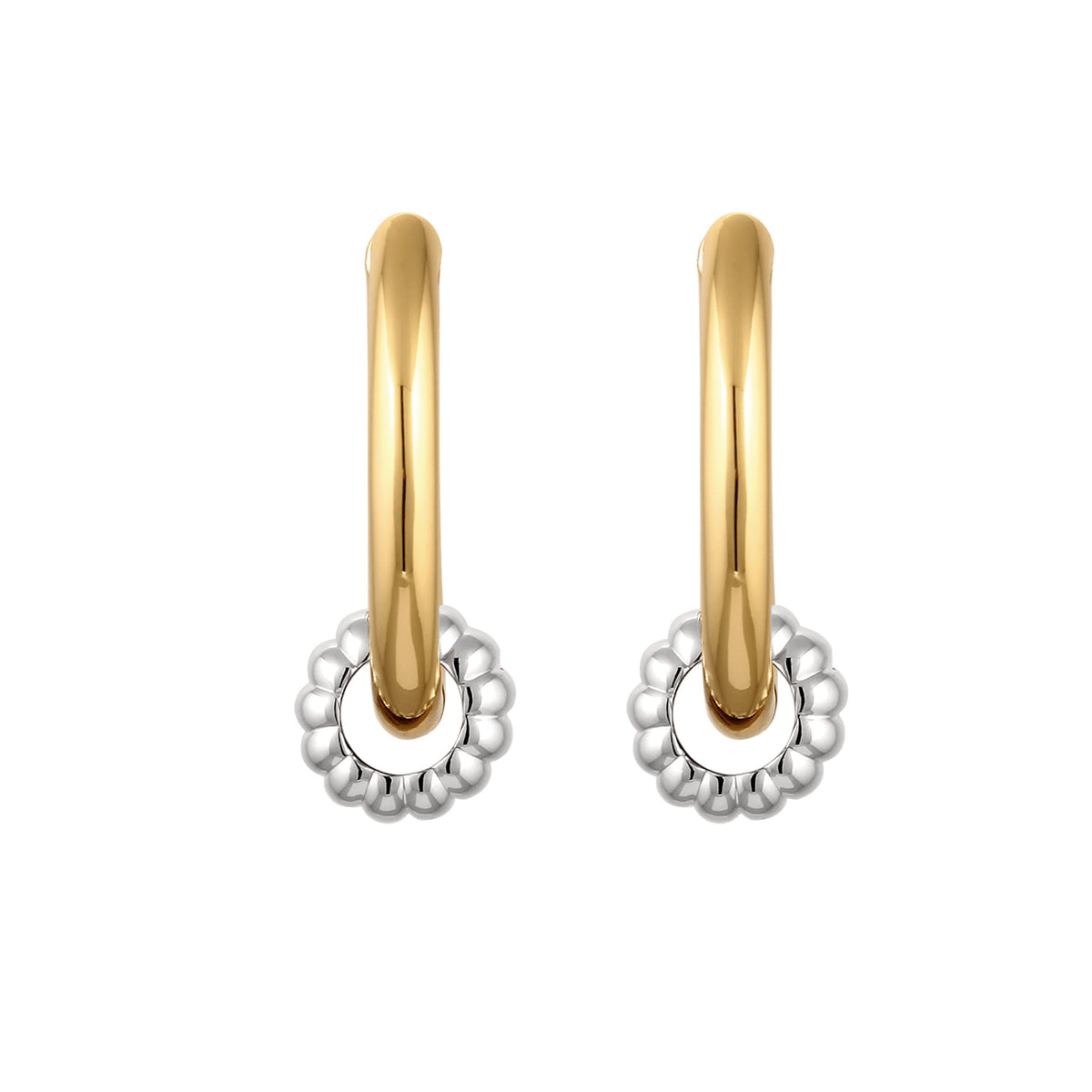 Gold - Elli | Creolen Bicolor | Messing