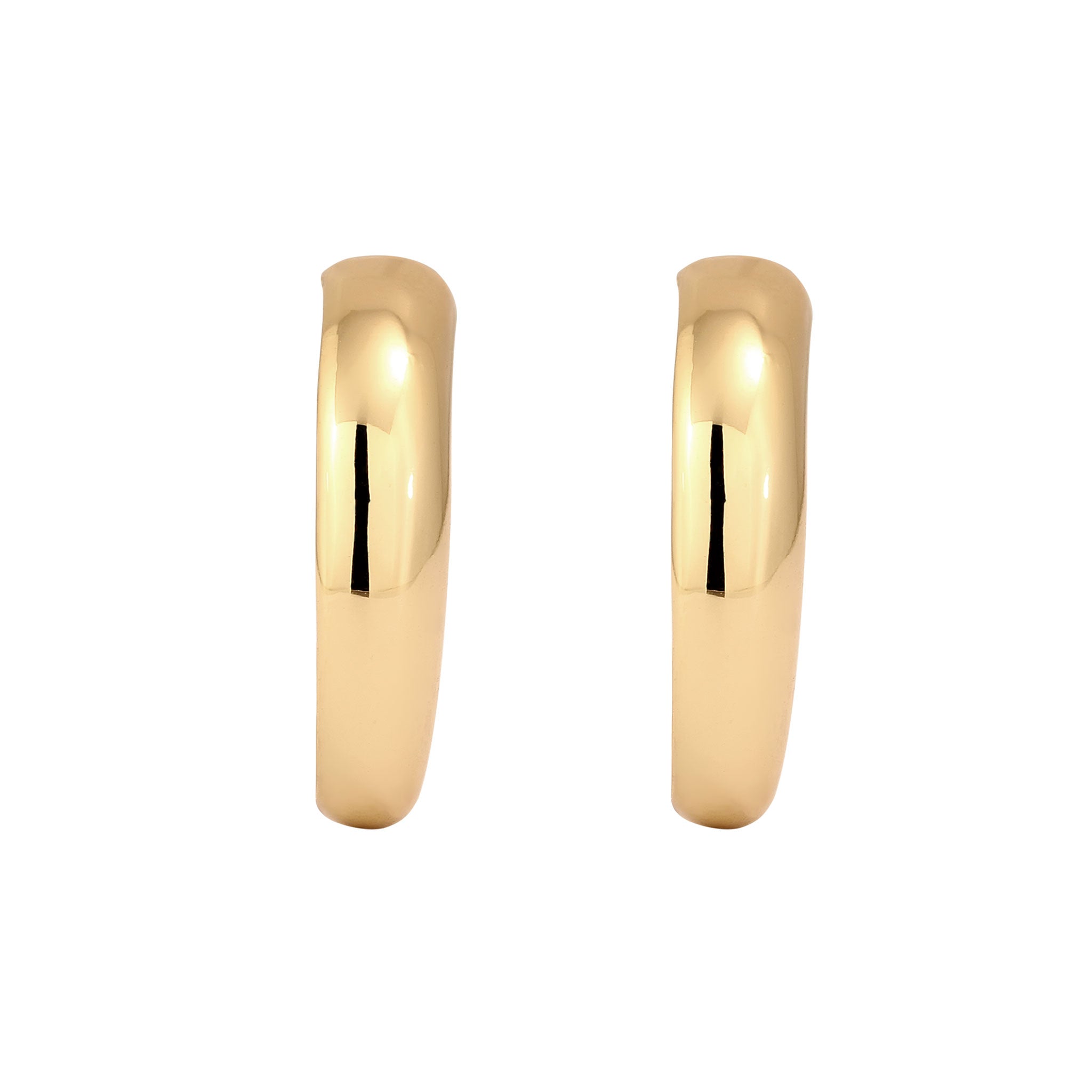 Gold - Elli | Creolen Stecker | Messing