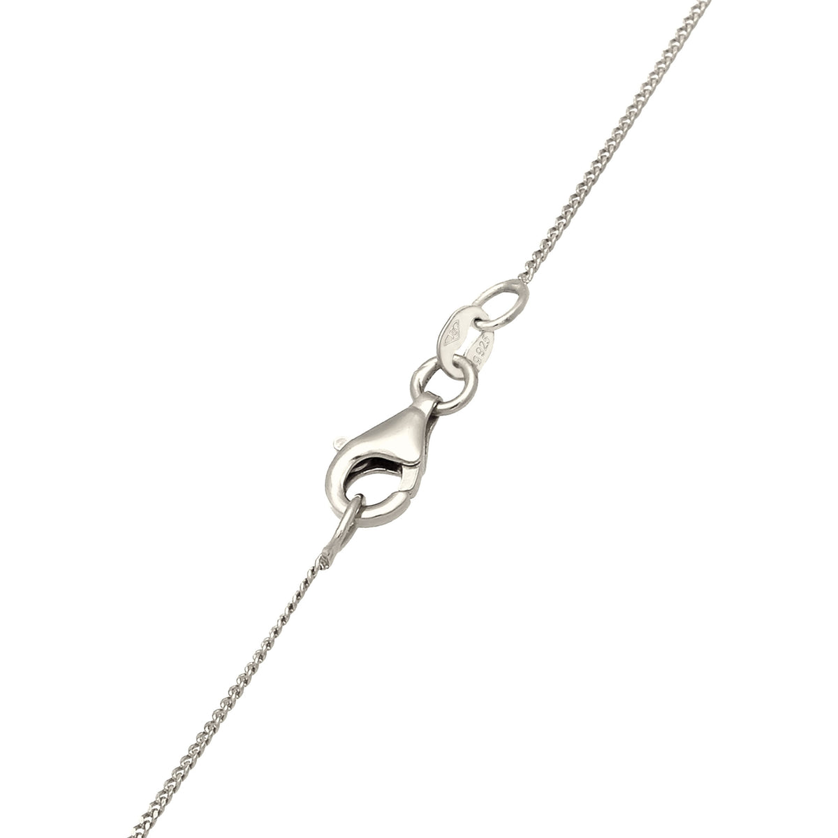Silber - Elli | Halskette Blume | Synthetische Perle (Weiß) | 925 Sterling Silber