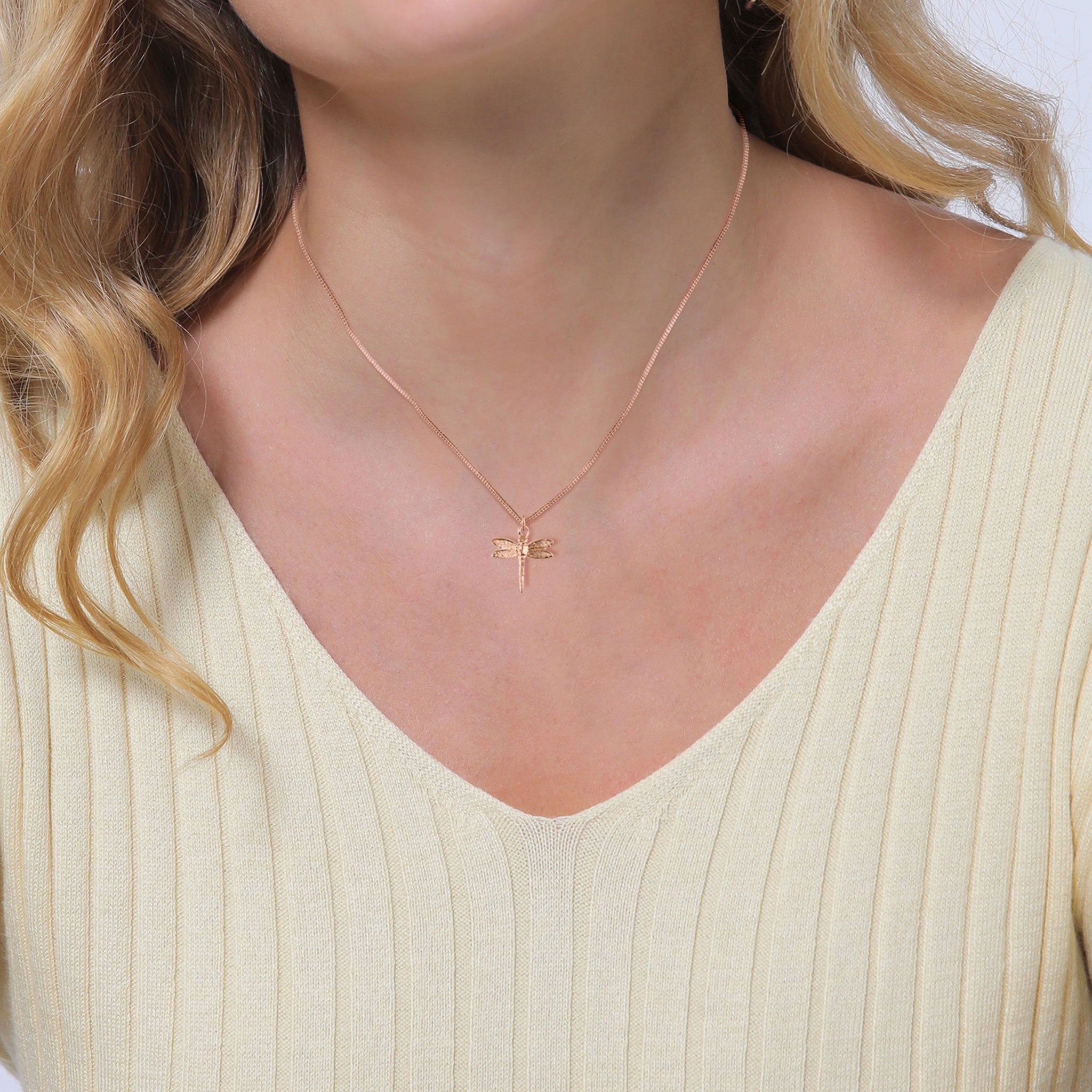 Roségold - Elli | Halskette Libelle | 925 Sterling Silber Rosegold