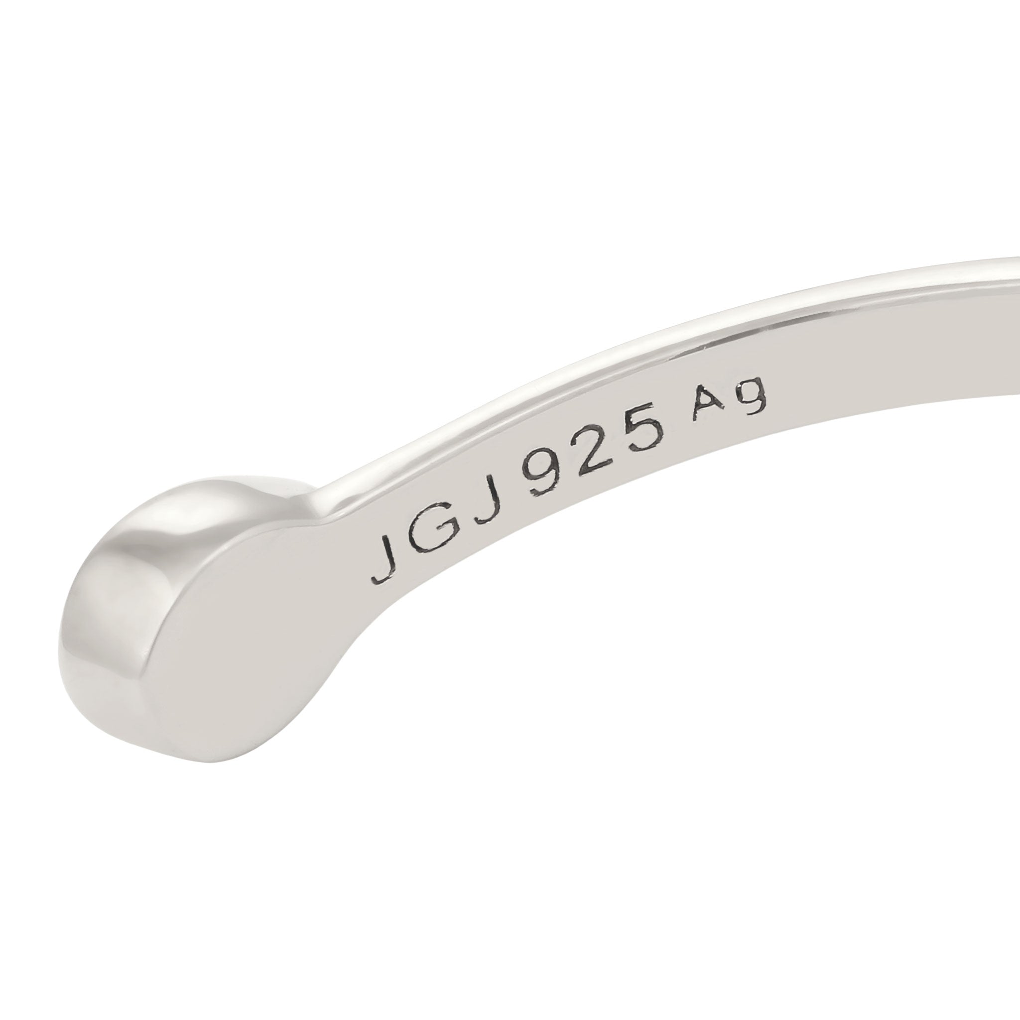 Silber - Elli PREMIUM | Armreif Tropfen | Glas Kristalle Tropfen (Hellgrün) | 925 Sterling Silber