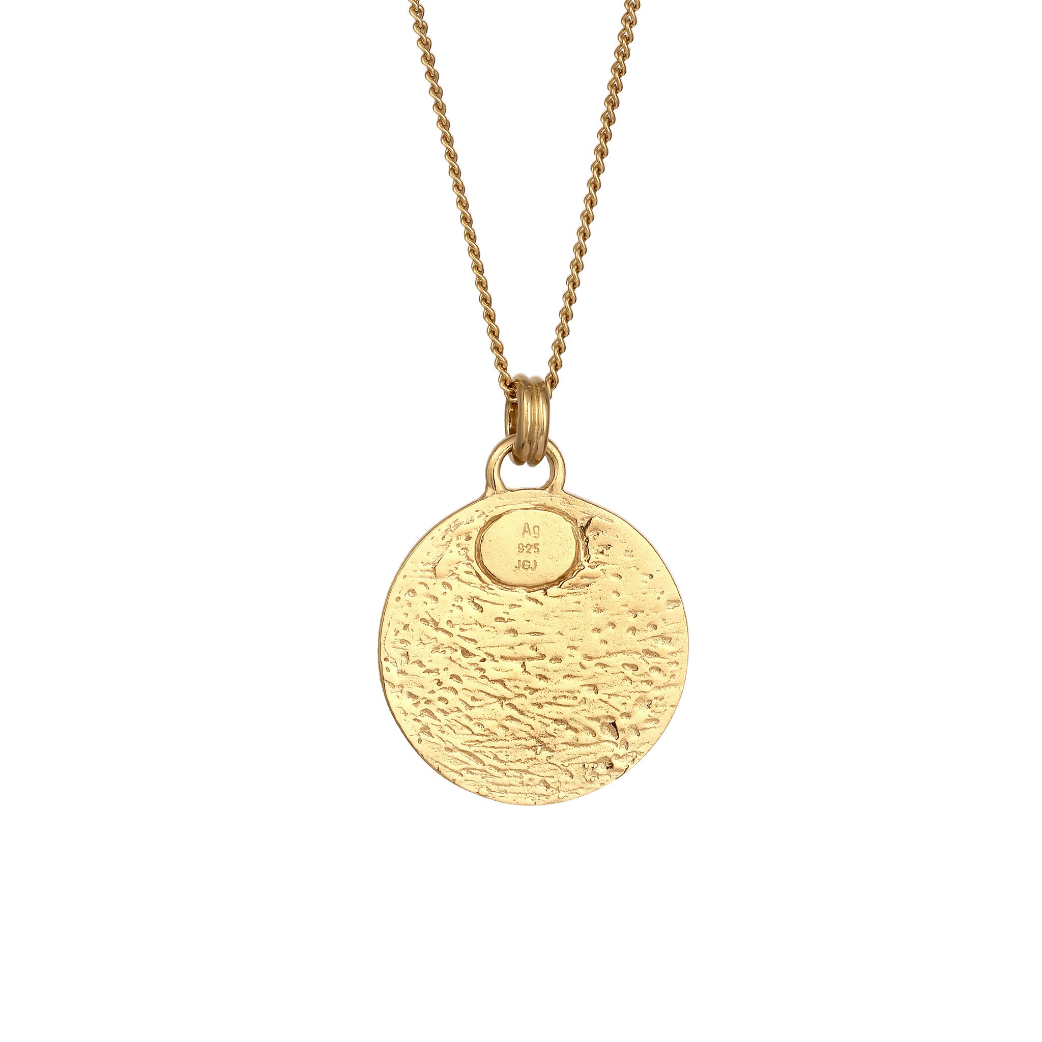 Gold - Elli | Halskette Maria Symbol | 925 Sterling Silber vergoldet