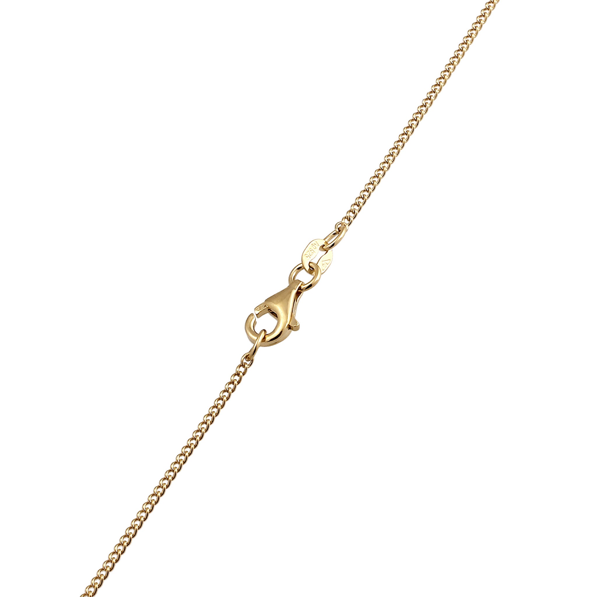 Gold - Elli | Halskette Maria Symbol | 925 Sterling Silber vergoldet