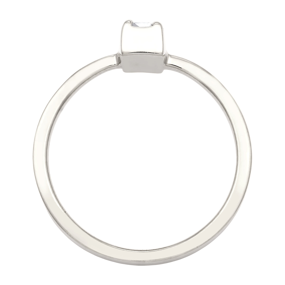 Silber - Elli | Solitär-Ring | Mit Kristallen von Swarovski® (Blau) | 925 Sterling Silber