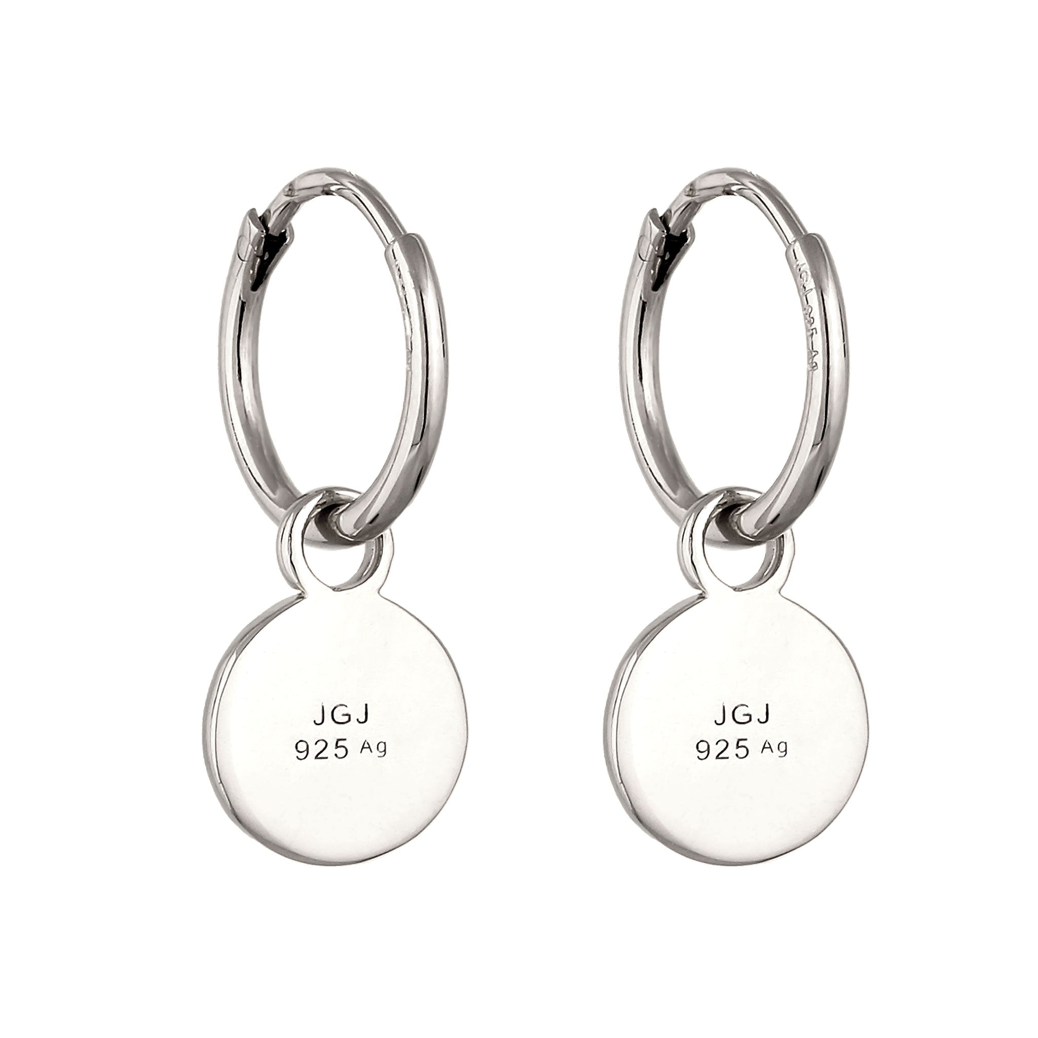 Silber - Elli | Creolen Blume | 925 Sterling Silber