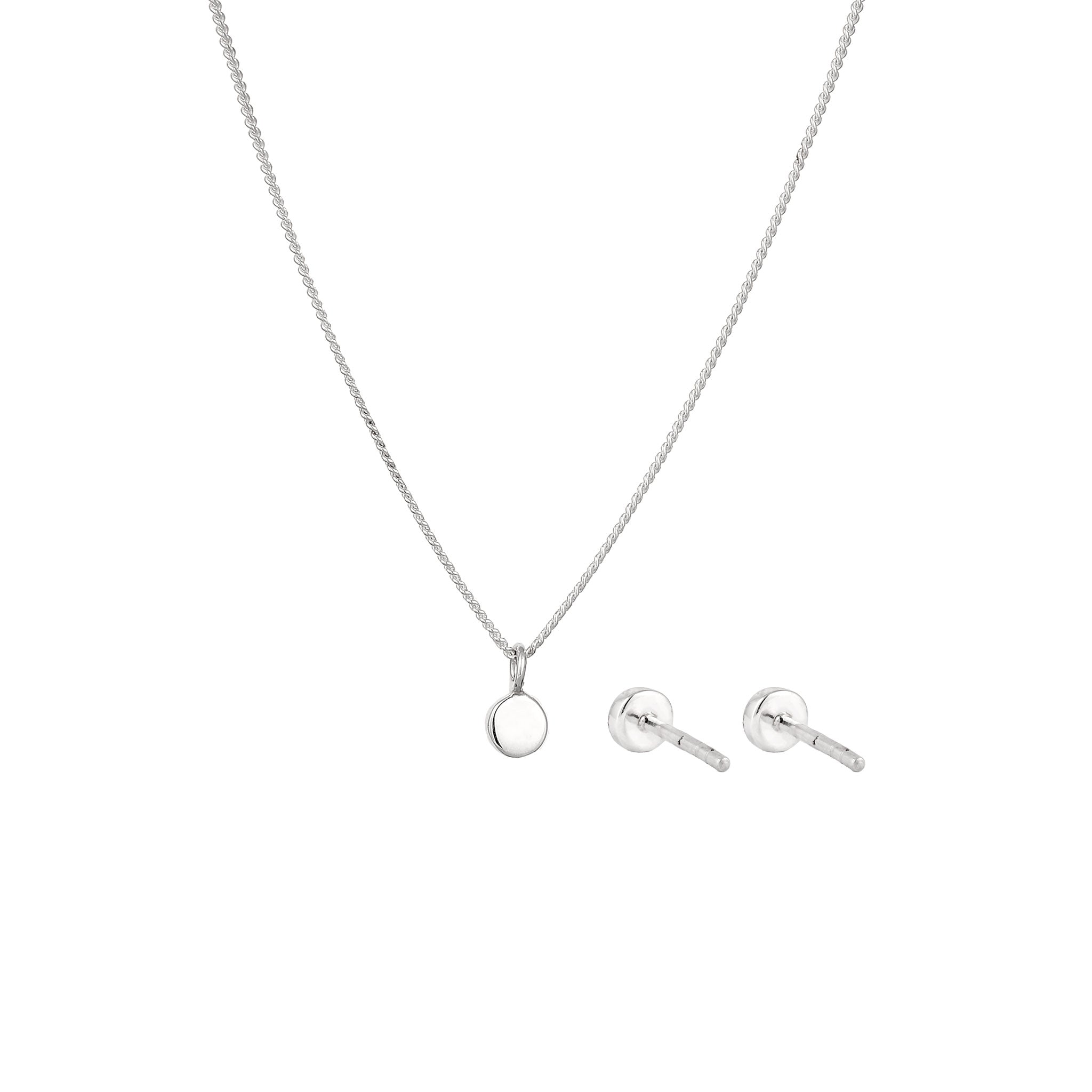 Silber - Elli | Schmuckset Solitär | Mit Kristallen von Swarovski® (Weiß) | 925 Sterling Silber