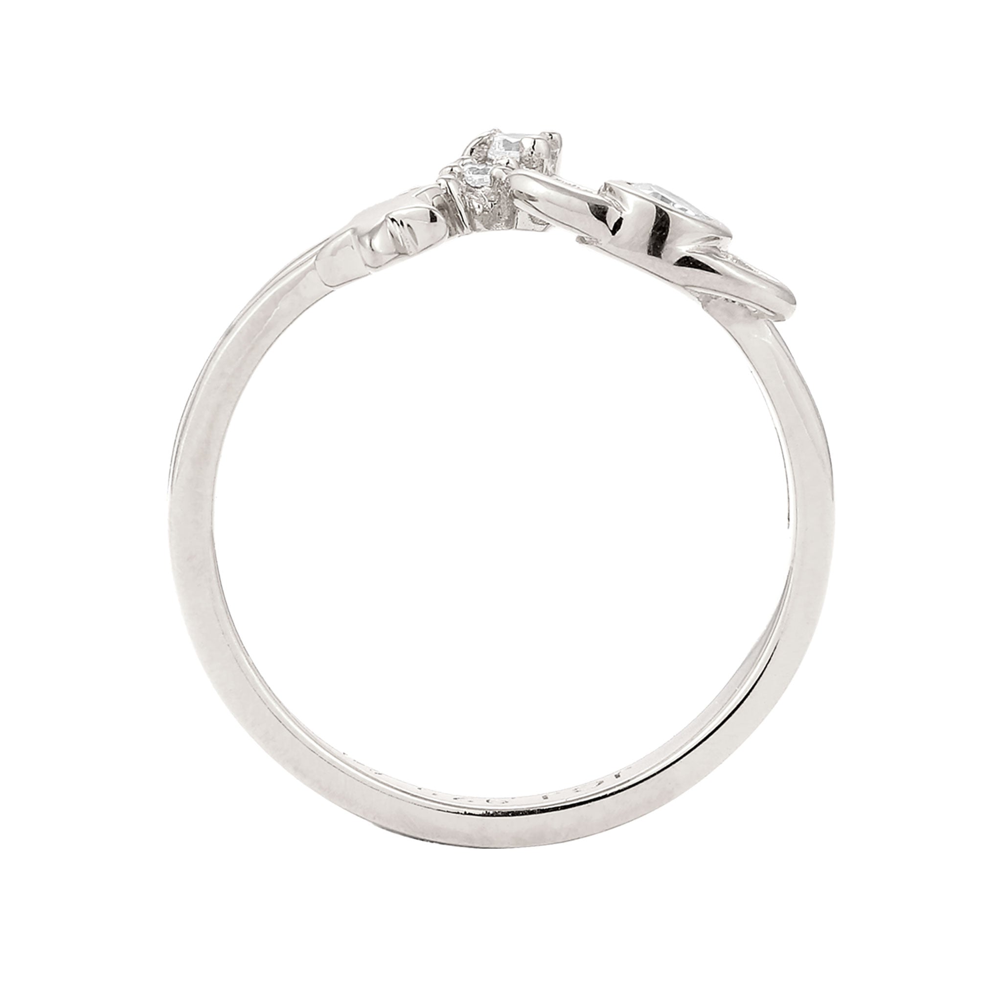 Silber - Elli | Ring Astro | Zirkonia (Weiß) | 925 Sterling Silber