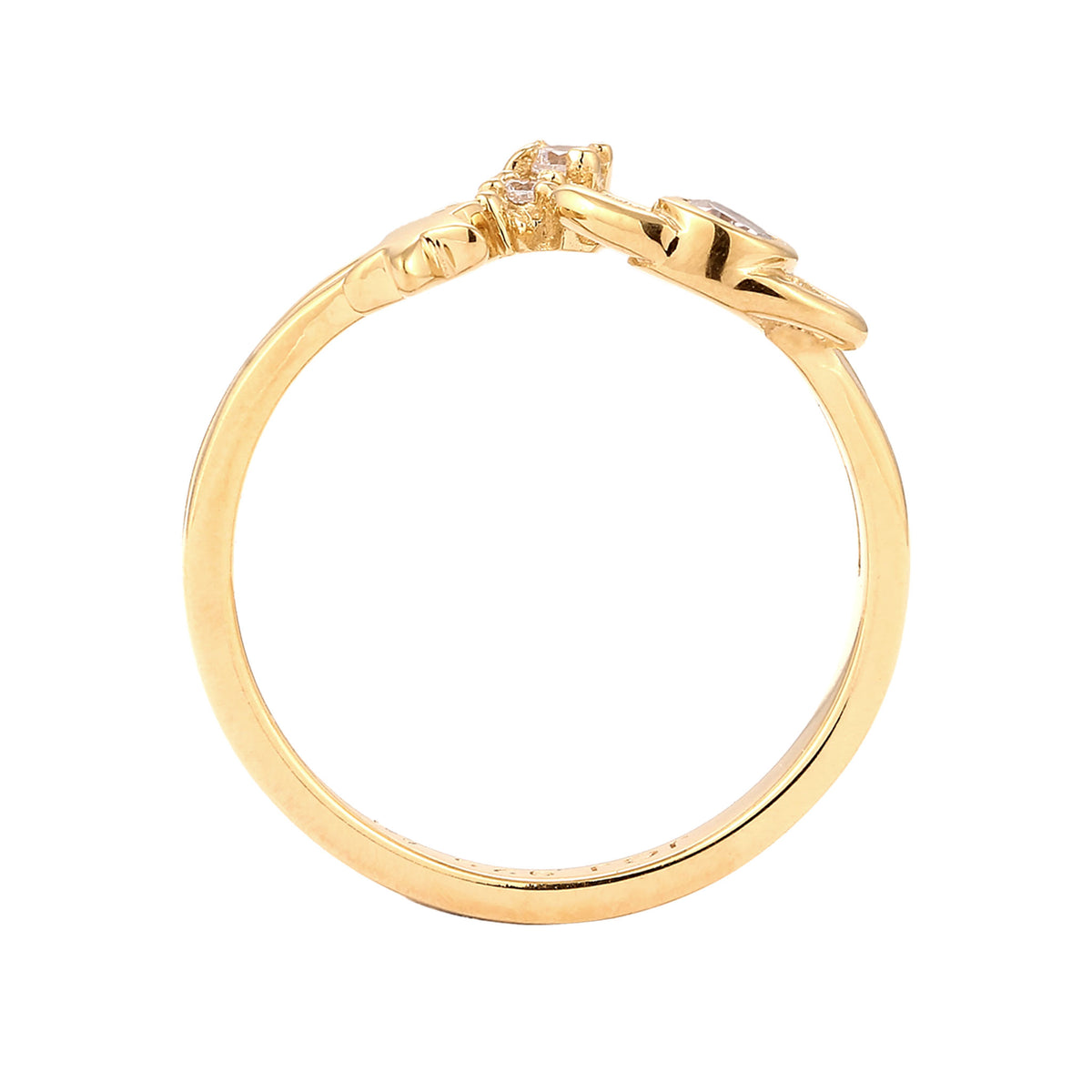Gold - Elli | Ring Astro | Zirkonia (Weiß) | 925 Sterling Silber vergoldet