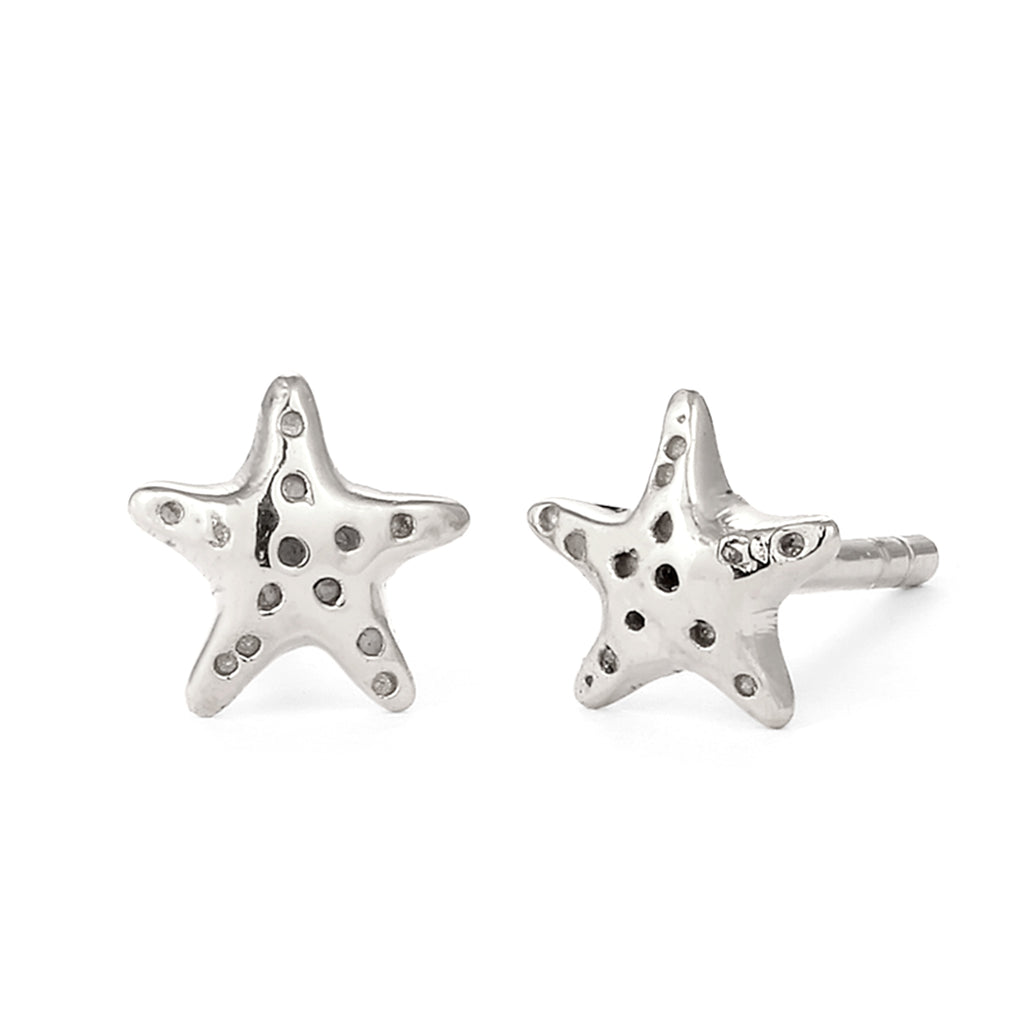 Silber - Elli | Ohrstecker Seestern | 925 Sterling Silber