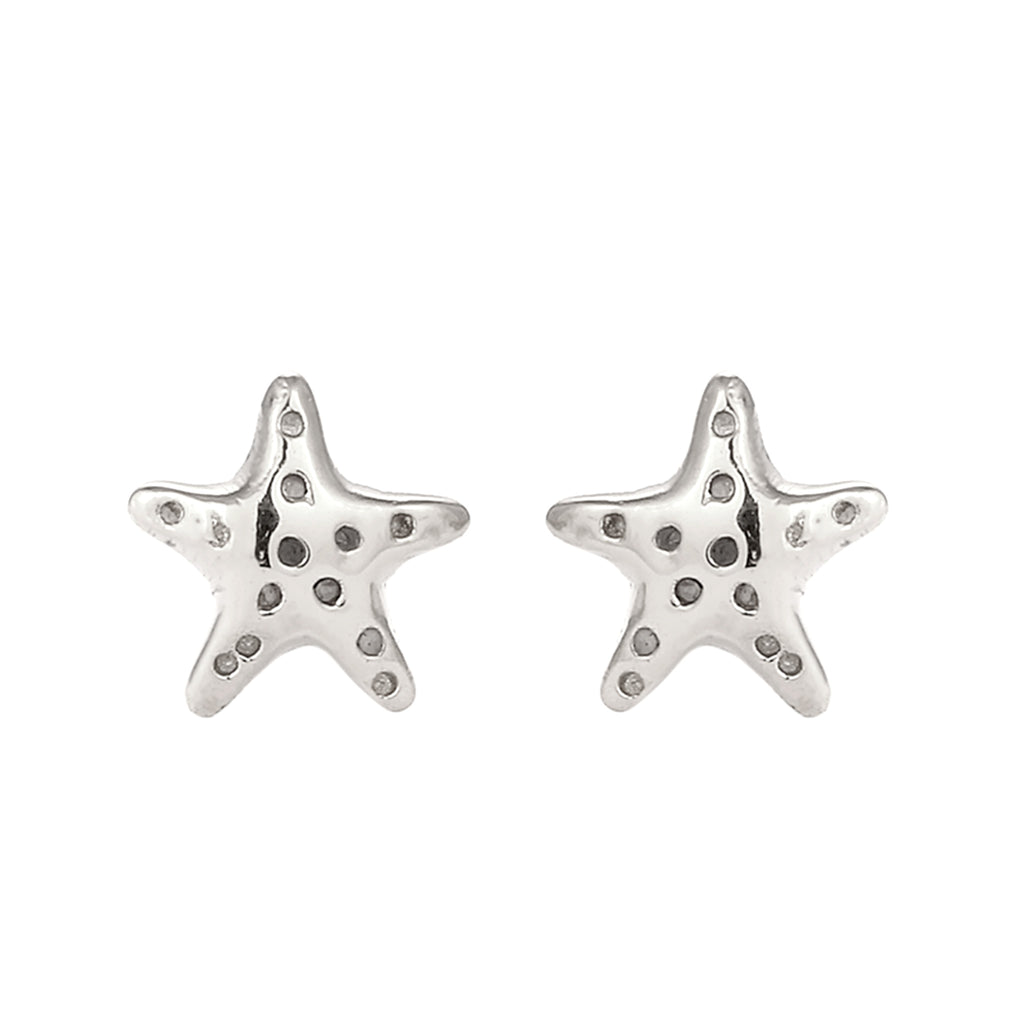Silber - Elli | Ohrstecker Seestern | 925 Sterling Silber