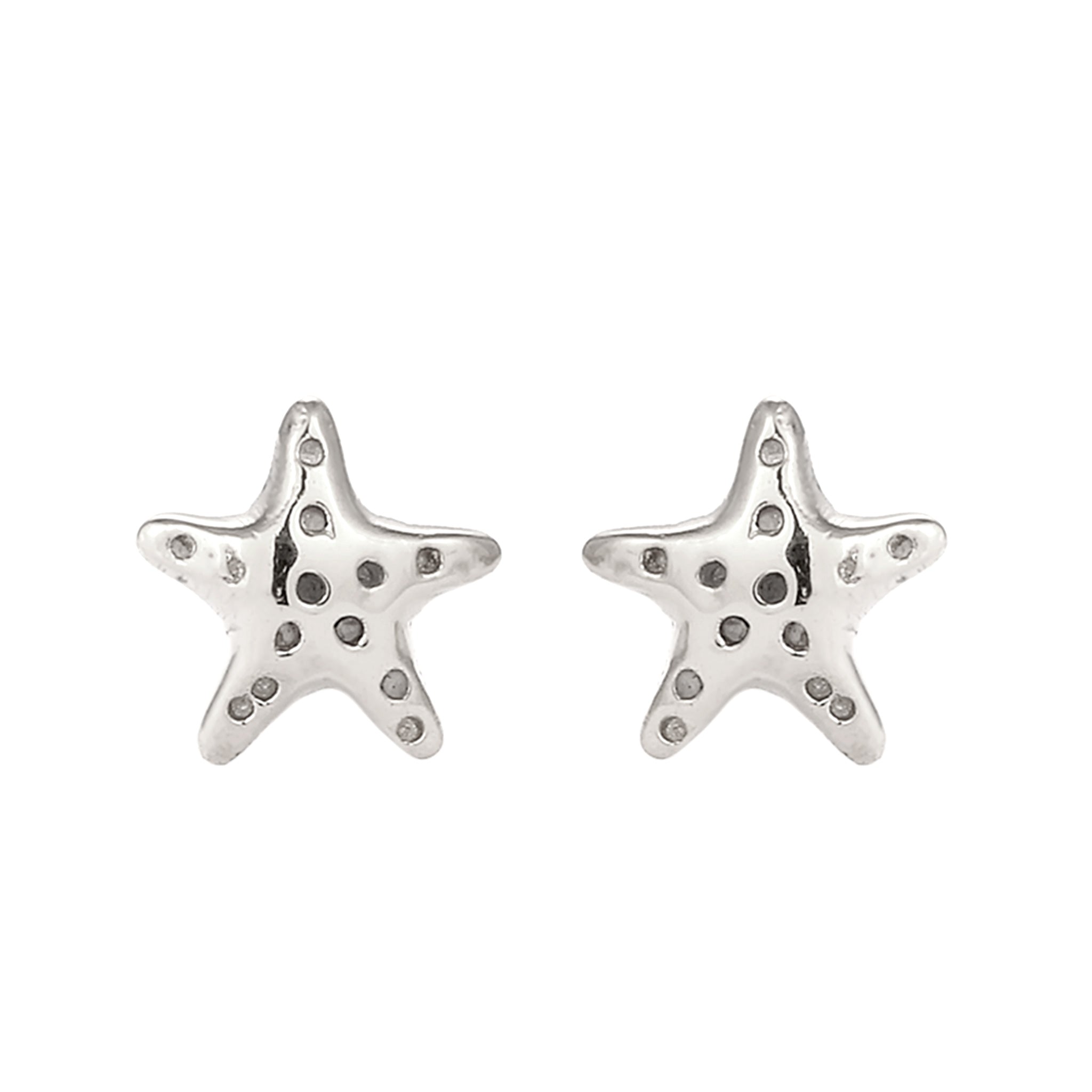 Silber - Elli | Ohrstecker Seestern | 925 Sterling Silber