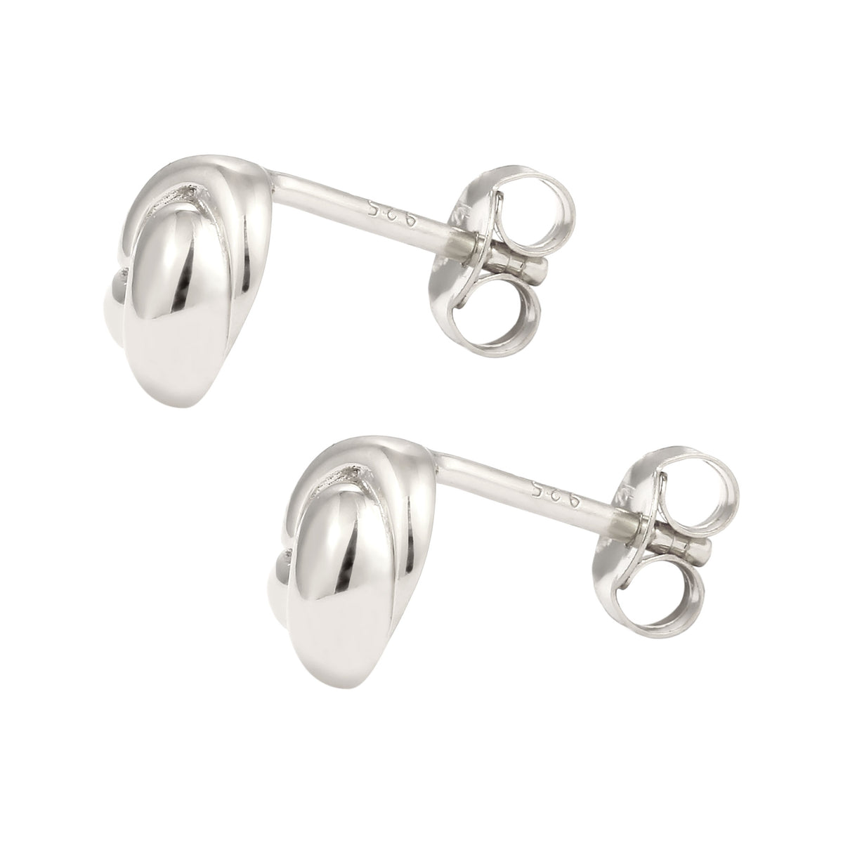 Silber - Elli | Ohrstecker Knoten | 925 Sterling Silber