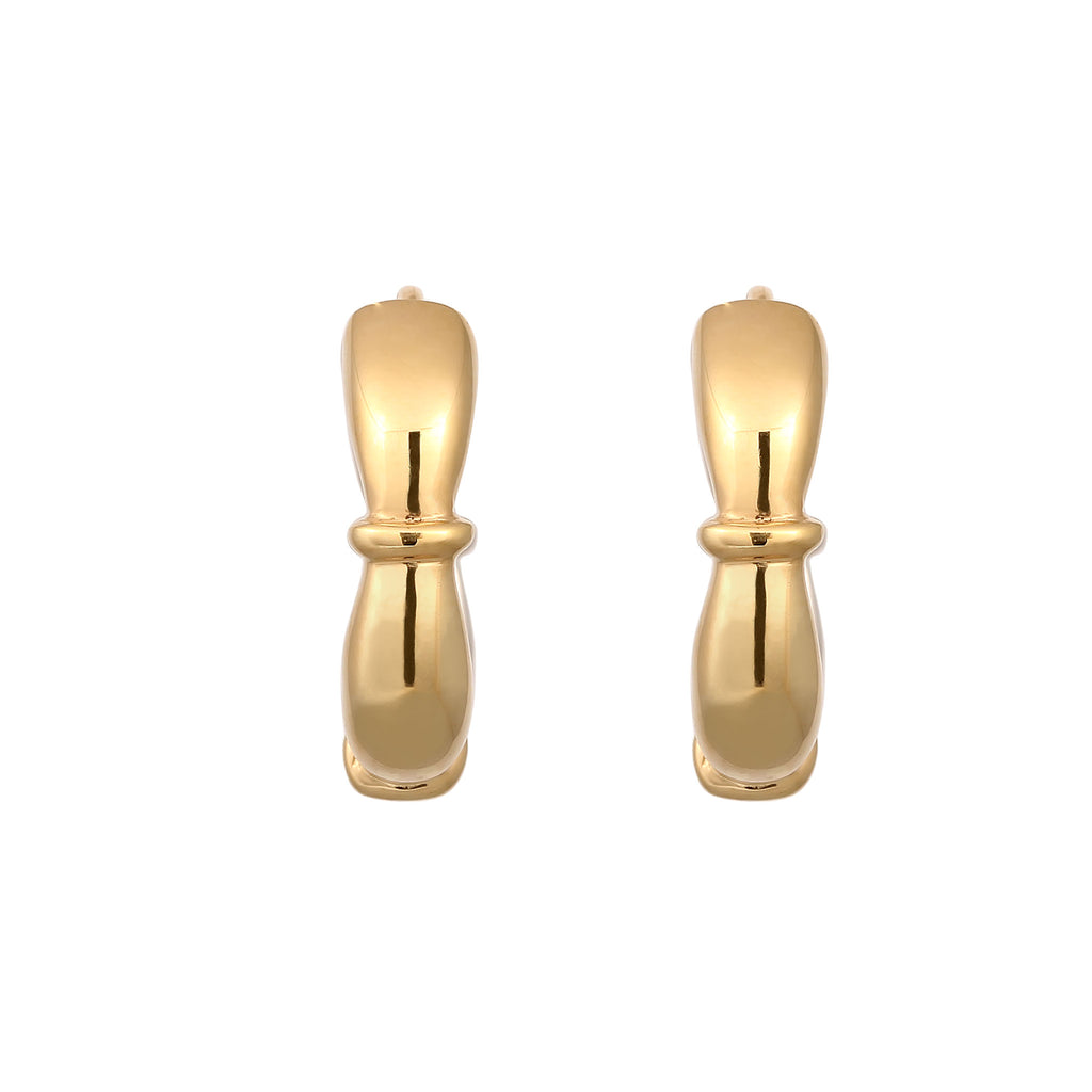 Zweifarbig - Elli | Creolen Bicolor | 925 Sterling Silber